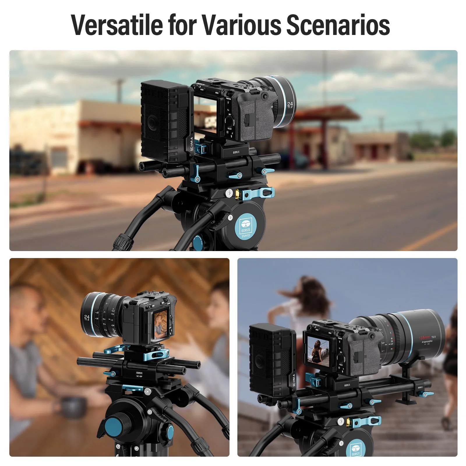 SIRUI 15mm Carbon Fiber Rod, Universal 8"/20cm Camera Rail Rods for 15mm Rod Rail Support System, Follow Focus, Should Rig, AM-CR200, Pack of 2 - Image 6