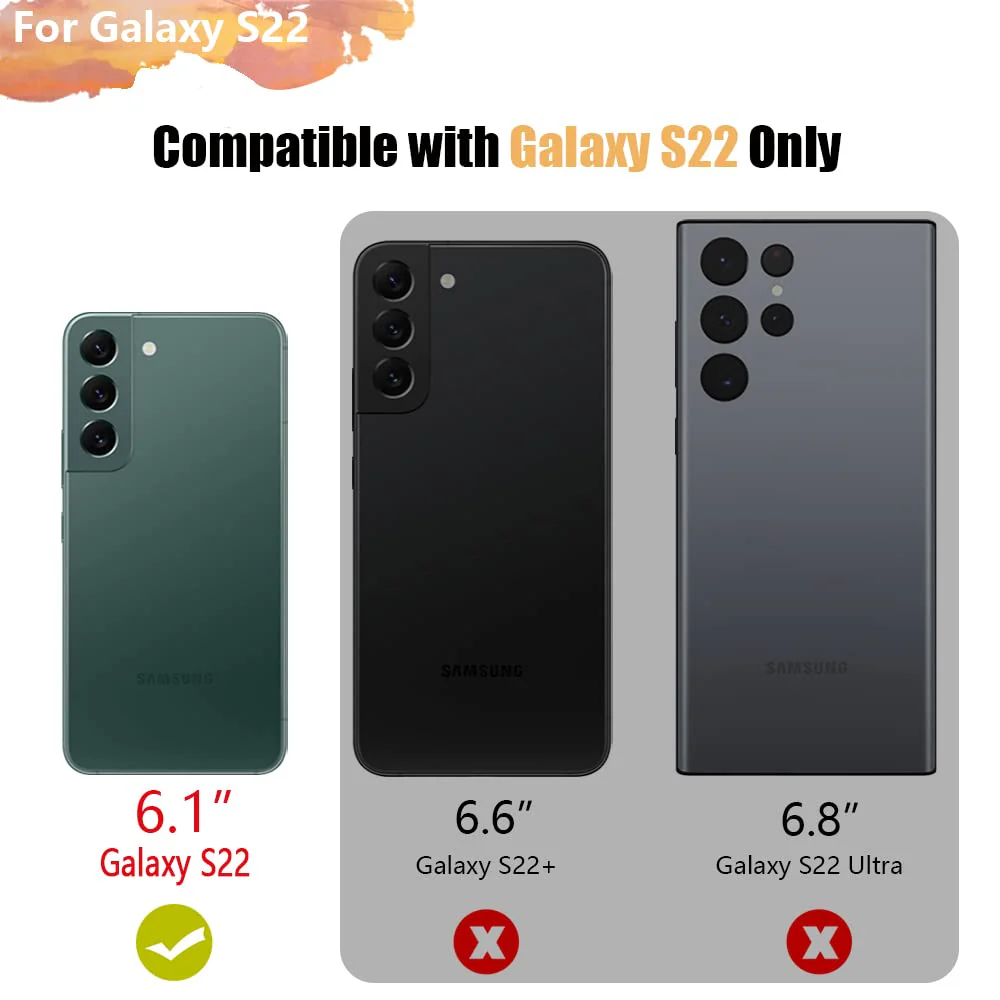 Sitong [Upgraded Battery Case for Samsung Galaxy S22, 4800mAh Rechargeable Extended Battery Charging Charger Case, Add 100% Extra Juice, Not for S22+ or S22 Ultra (6.1 inch) Black - Image 2