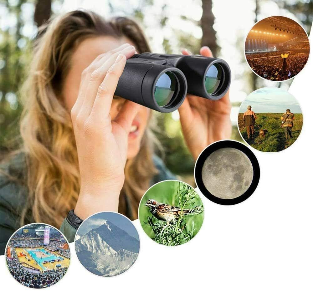 SkyGenius 10x42 HD Binoculars for Adults - Quick Focus, BAK4 Prism, Full-Multi Coated Film Lens, 1.10lb Lightweight Binoculars for Bird Watching, Hunting, and Outdoor Activities - Image 2