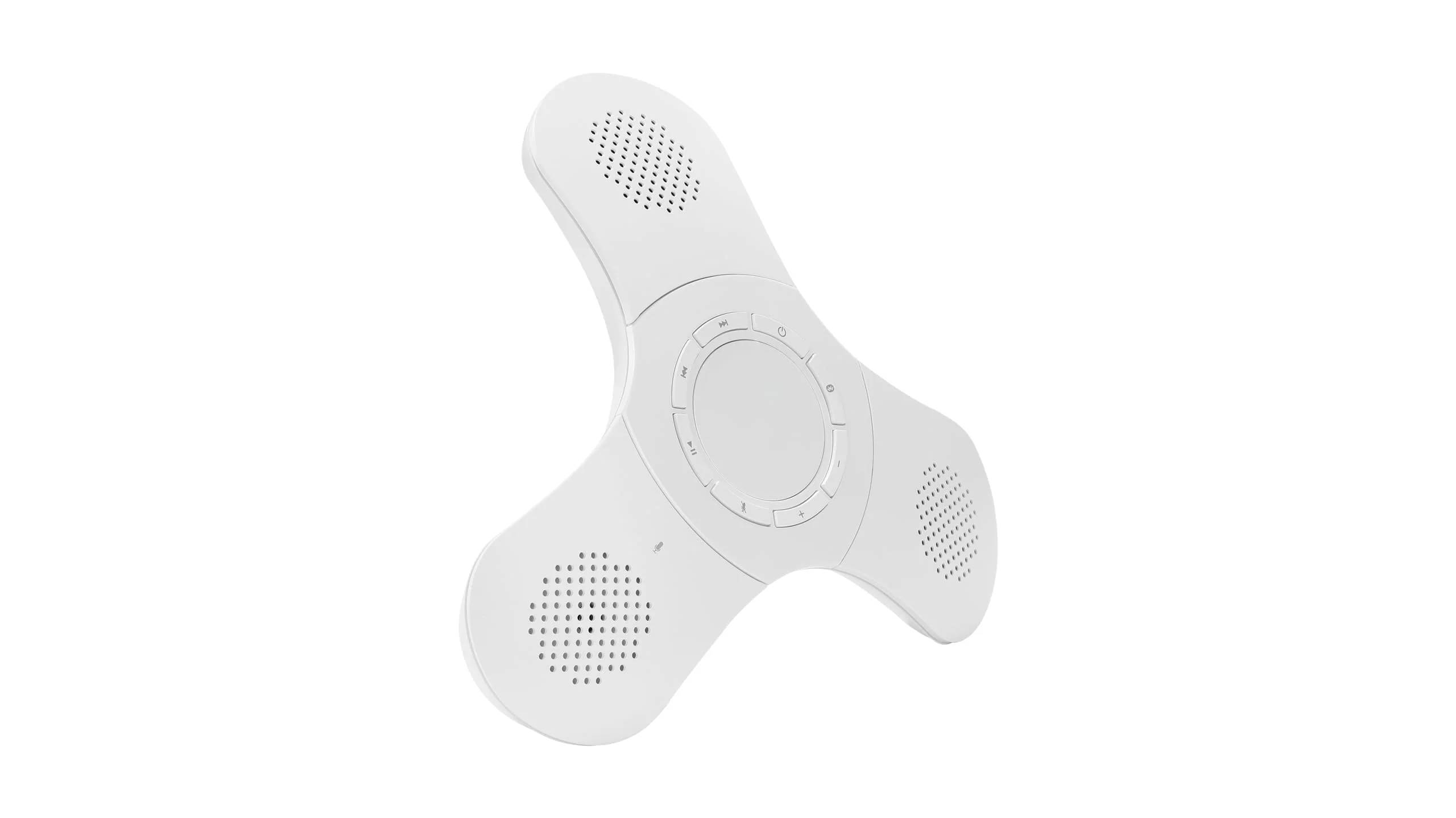 Skywin Bluetooth Conference Speaker with Microphone - Wireless Conference Call USB Speakerphone for Mobile Phone and Computer, High Sensitive Omnidirectional 360° with Noise Canceling (White) 1 Pack (White) - Image 3