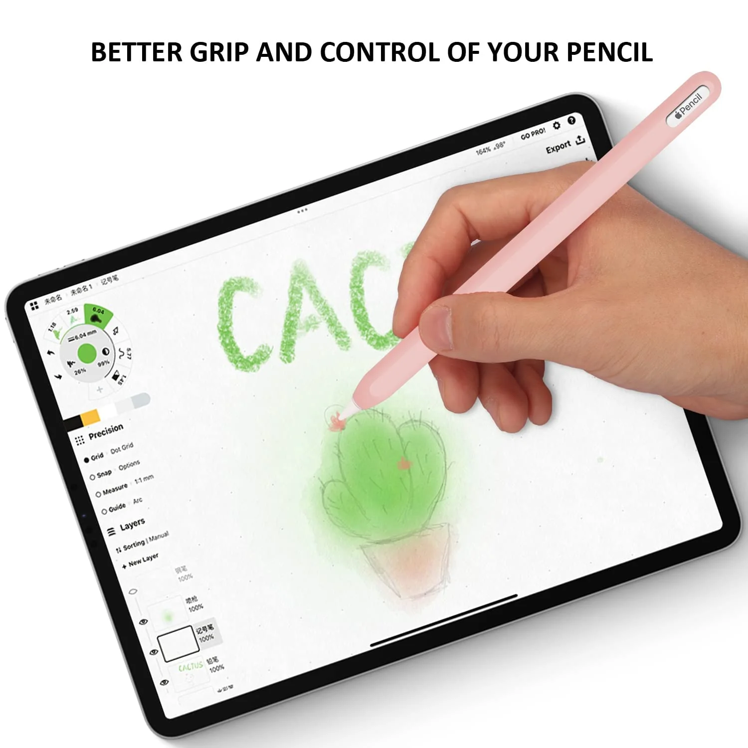 Slim Soft Silicone Sleeve Case Compatible with Apple Pencil 2nd Generation Only, Protective Grip Cover Skin for iPad Apple Pencil 2nd Gen (Pink) Pink - Image 5
