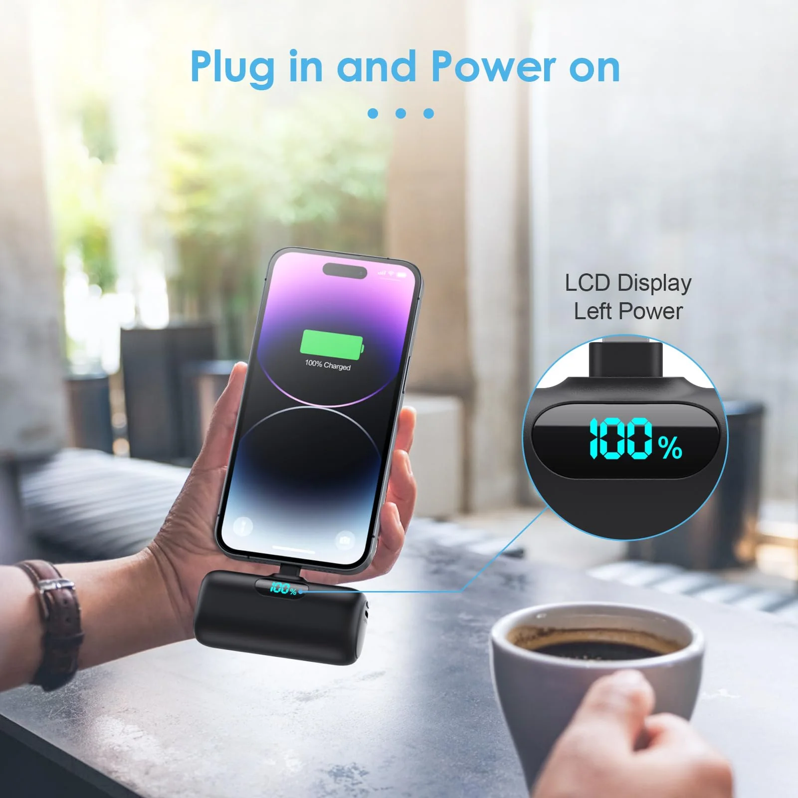Small Portable Charger for iPhone,Upgraded 5000mAh PD Fast Charging Power Bank,Mini Battery Pack Backup Charger Compatible with iPhone 14/14 Pro Max/13/13 Pro/12 Pro/11/XS/XR/X/8/7/6 etc-Black A-Black - Image 6