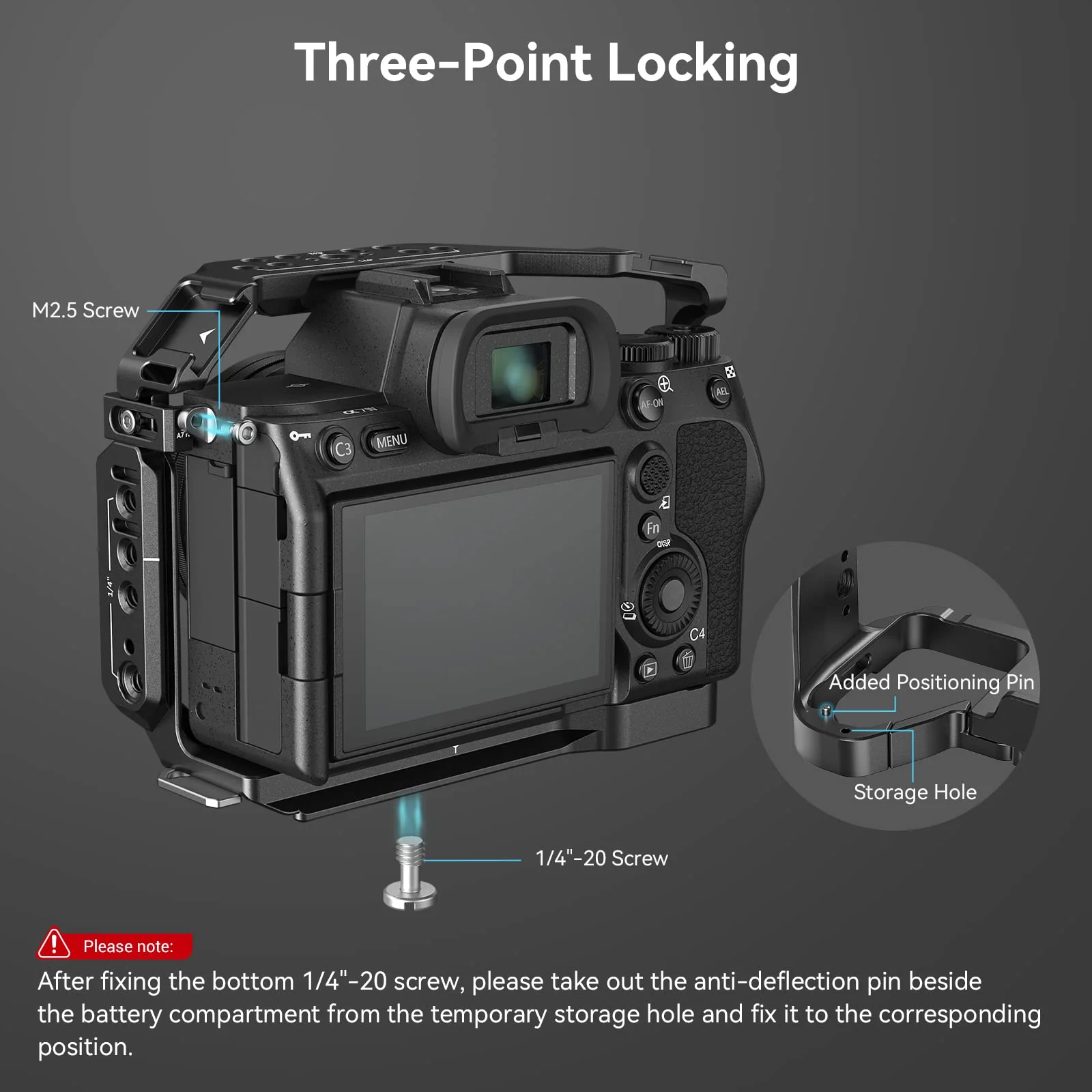SmallRig Full Camera Cage for Sony Alpha 7R V/Alpha 7 IV / A7R IV/Alpha 7 S III/Alpha 1-3667B - Image 2