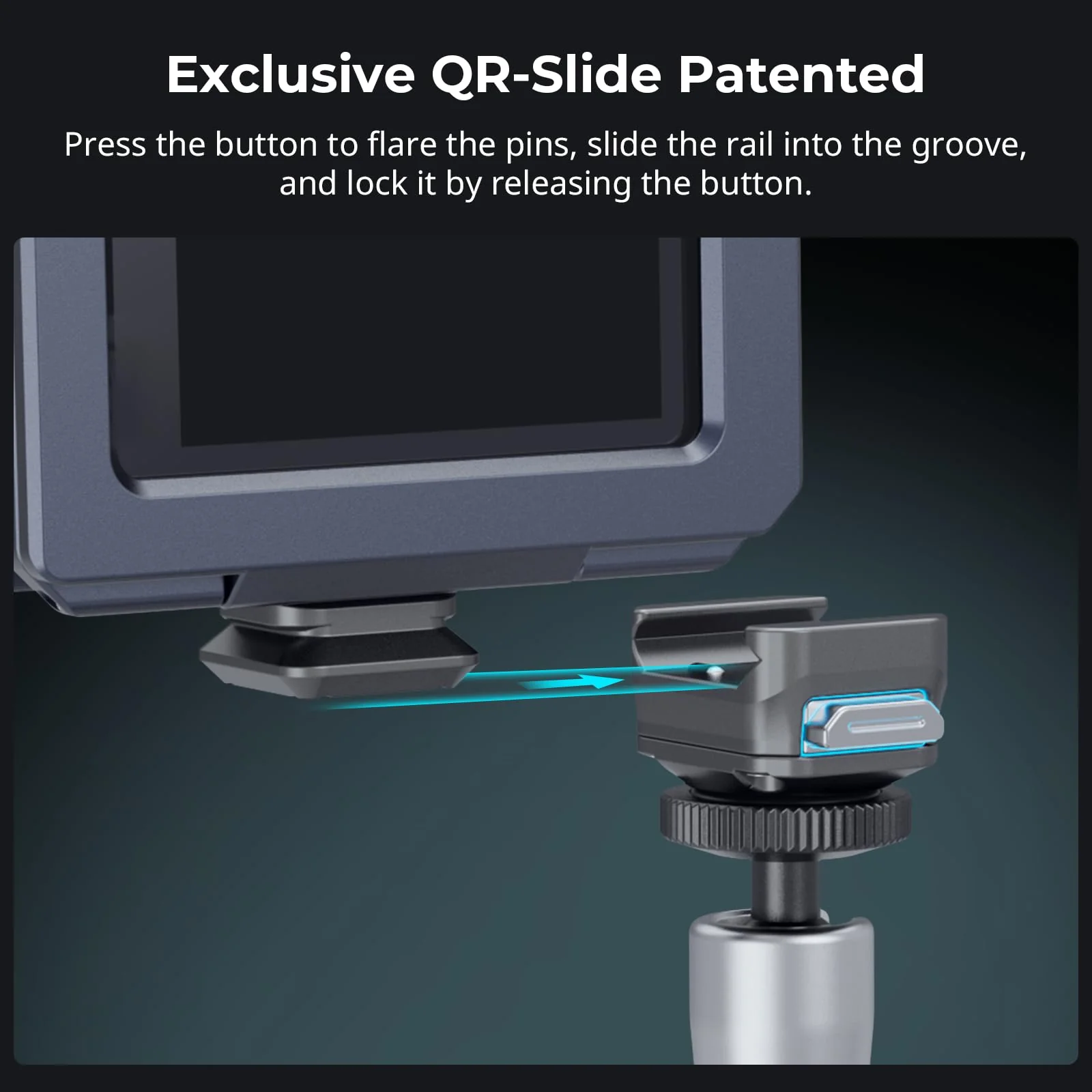 SmallRig HawkLock H21 Universal Quick Release Mount Plate Kit, Dual-Direction QR-Slide NATO Rail with Anti-Deflection 1/4"-20 Screw, Load up to 5kg / 11lb for Cameras, Monitors, Action Cameras - 4491 - Image 2