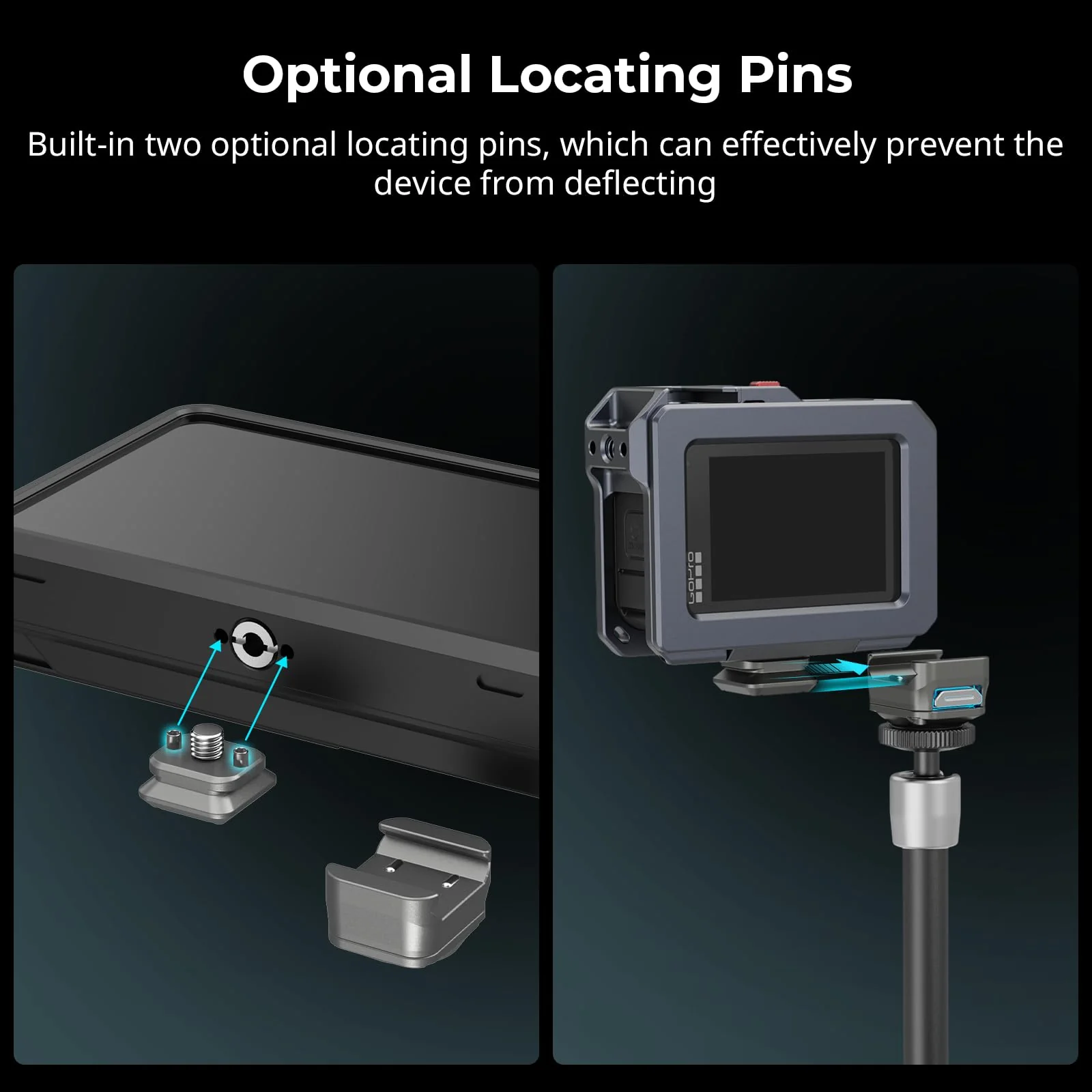 SmallRig HawkLock H21 Universal Quick Release Mount Plate Kit, Dual-Direction QR-Slide NATO Rail with Anti-Deflection 1/4"-20 Screw, Load up to 5kg / 11lb for Cameras, Monitors, Action Cameras - 4491 - Image 6