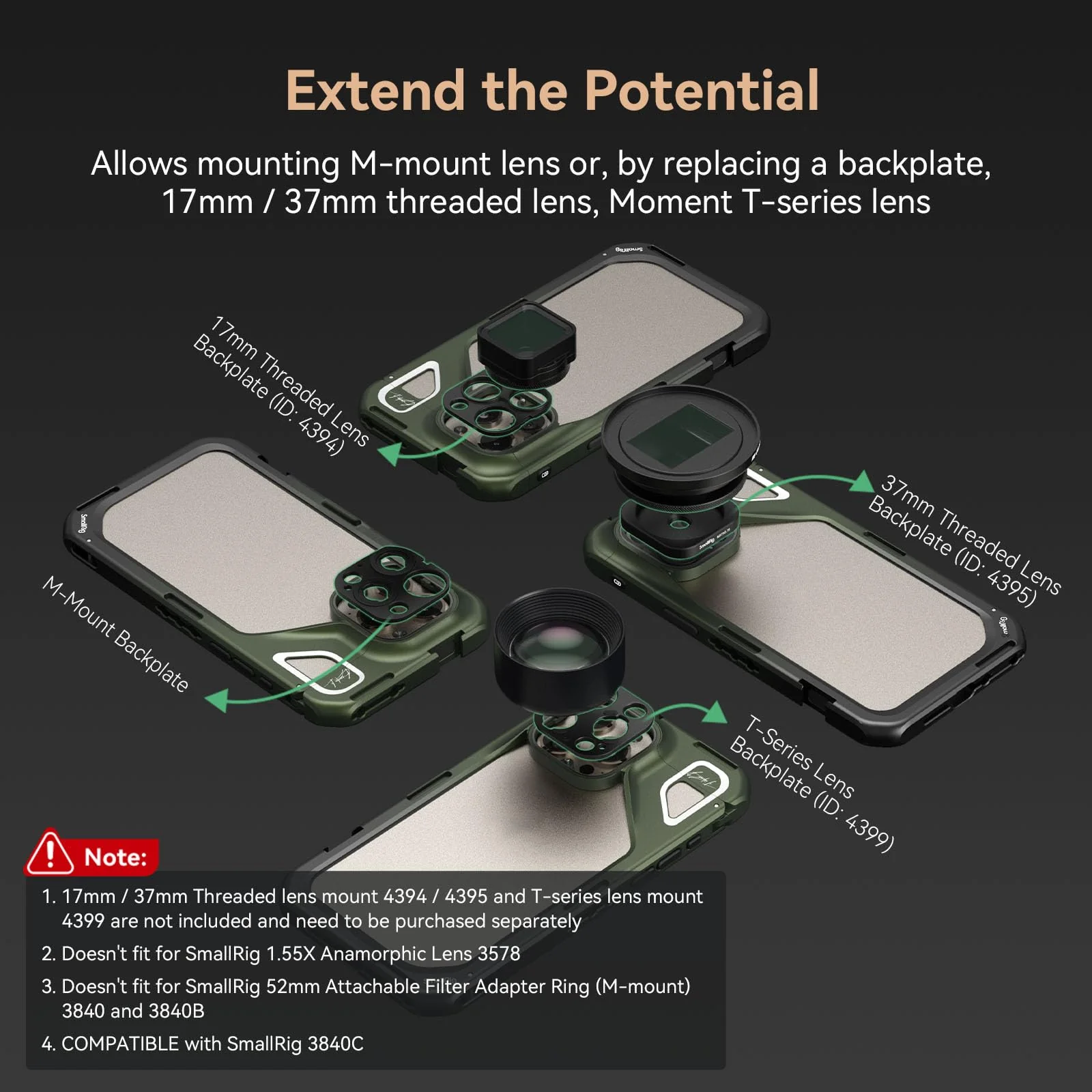 SMALLRIG x Brandon Li Mobile Video Cage for iPhone 15 Pro Max Co-Design Edition, Aluminum Alloy Smartphone Video Cage Case for Videography/Video Recording/YouTube/Live Streaming/Vlog - 4473 - Image 8