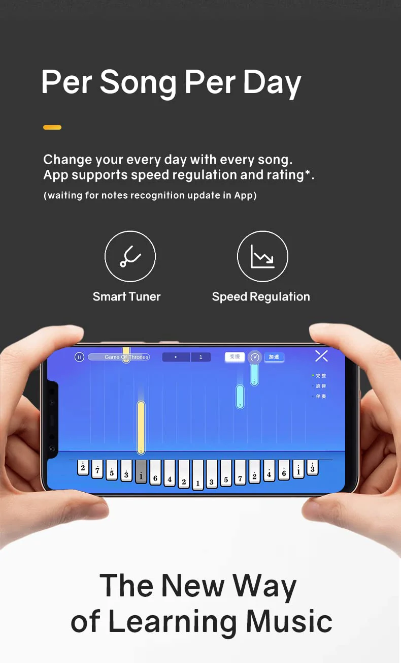 Smart Kalimba with APP Tuning Hammer Thumb Piano 17 Keys Portable Finger Easy-to-Learn Musical Instrument Beginner Kids Adult Christmas Gift (Claret Red) Claret Red - Image 7