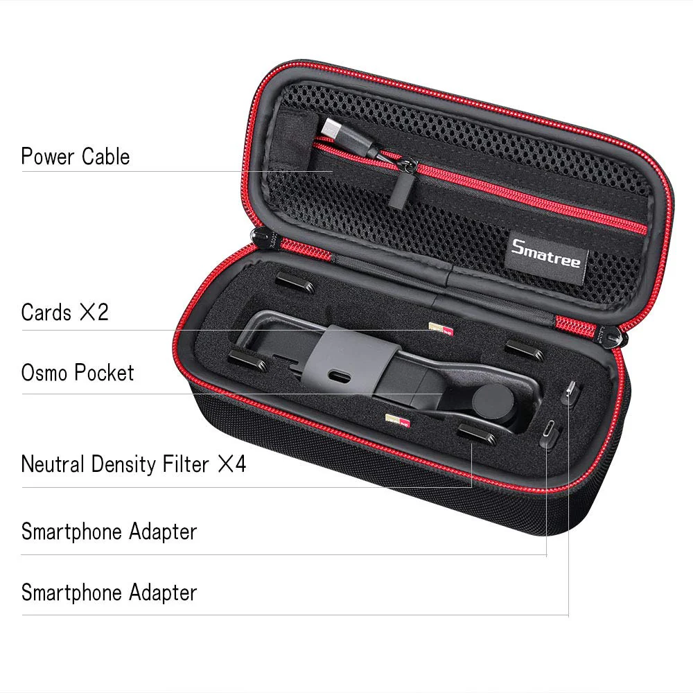 Smatree Hard Carrying Case Compatible with DJI Osmo Pocket 2/DJI Osmo Pocket (XS) For DJI Osmo Pocket 2/Pocket - Image 2