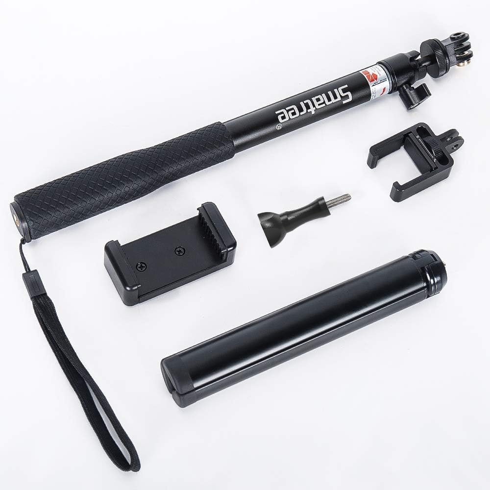 Smatree Selfie Stick Compatible with DJI OSMO Pocket 4/3/2/OSMO Pocket/G*Pro 13/12/11/10/9/8/7/6/5/4/3+/3 / SJCAM/AKASO/Xiaomi Yi and Cell Phone - Image 6