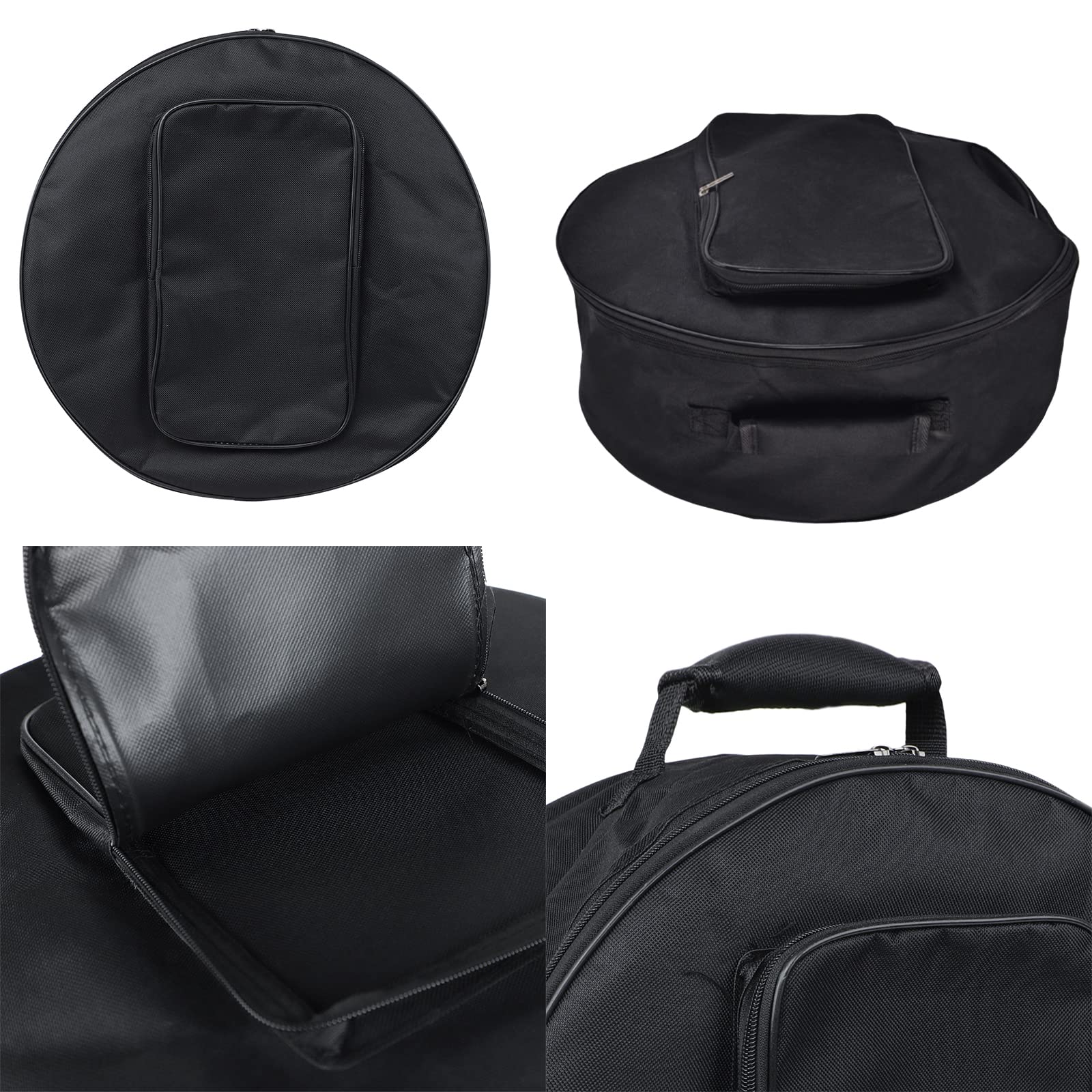 Snare Drum Bag Waterproof Drum Backpack Travel Drum Shoulder Bag Portable Drum Storage Case with Adjustable Strap and Padded Handle,14" - Image 4