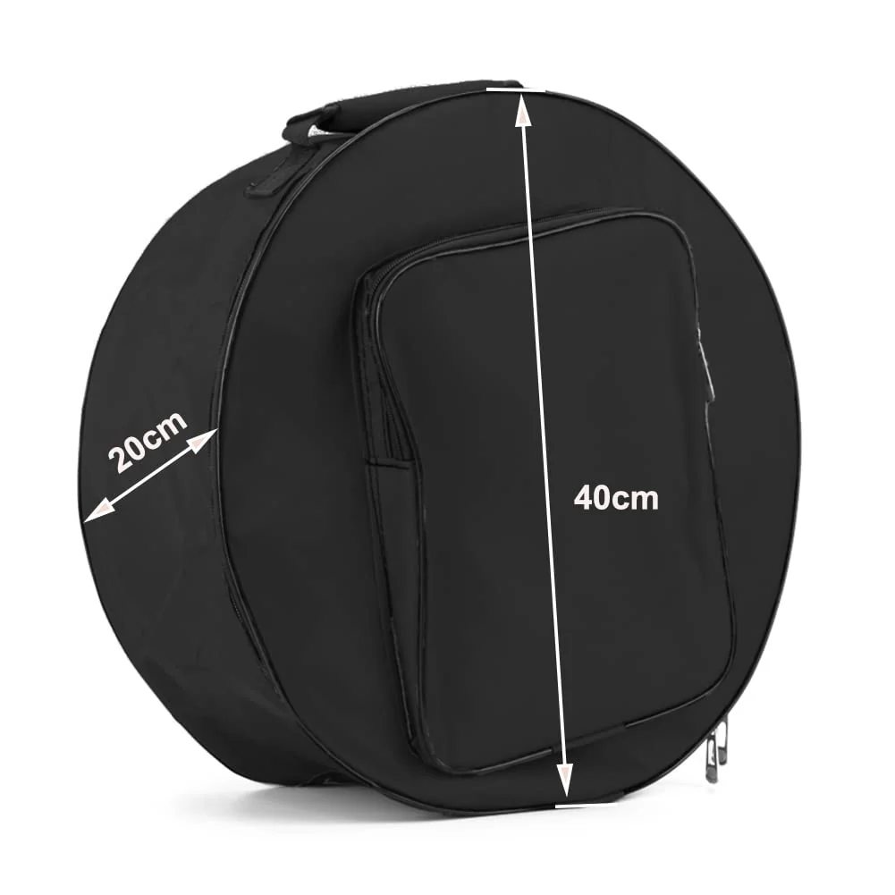 Snare Drum Bag Waterproof Drum Backpack Travel Drum Shoulder Bag Portable Drum Storage Case with Adjustable Strap and Padded Handle,14" - Image 7
