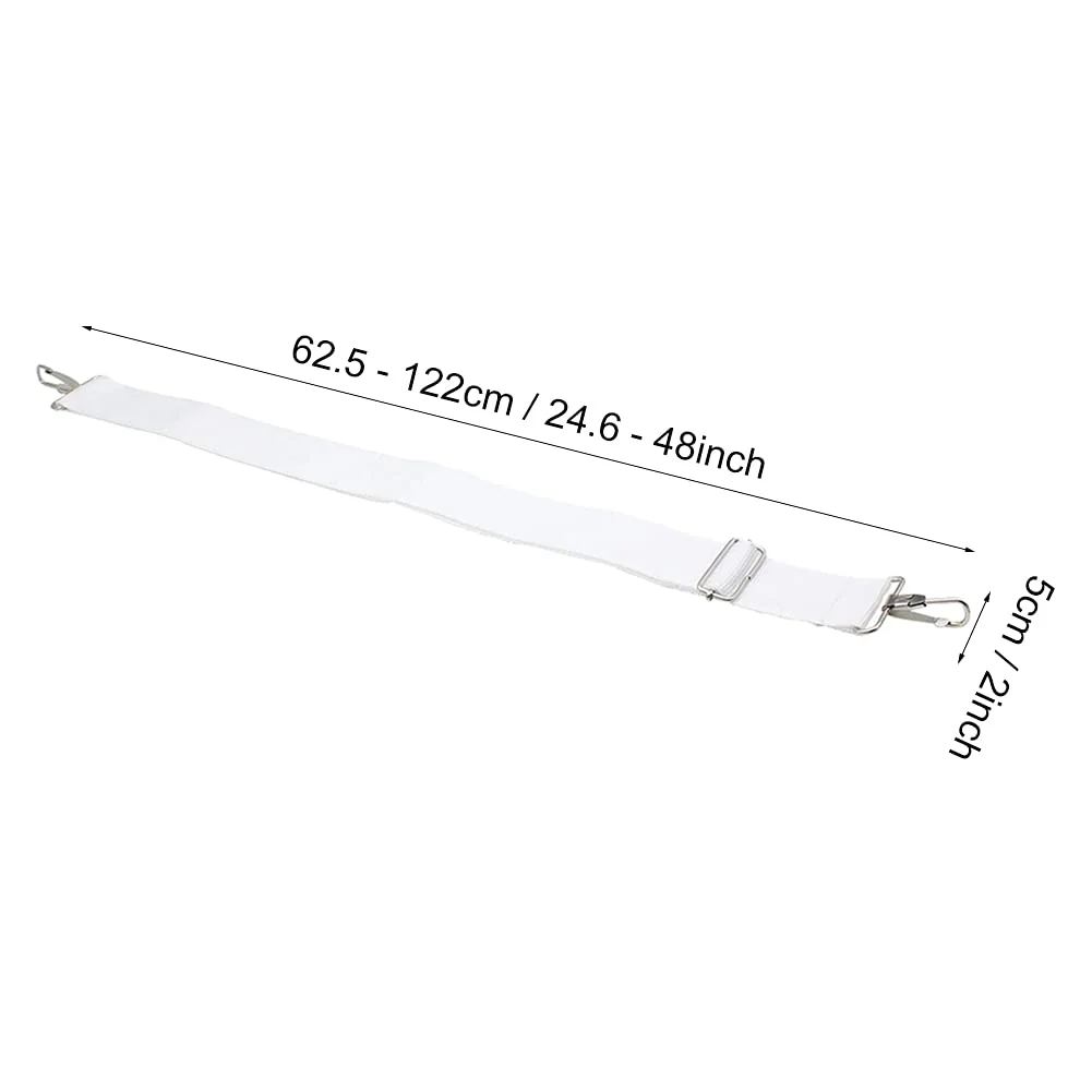 Snare Drum Strap, Adjustable Nylon Snare Drum Shoulder Sling Strap Belt Hand Drum Sling Comfort Percussion Instrument Belt, White - Image 7