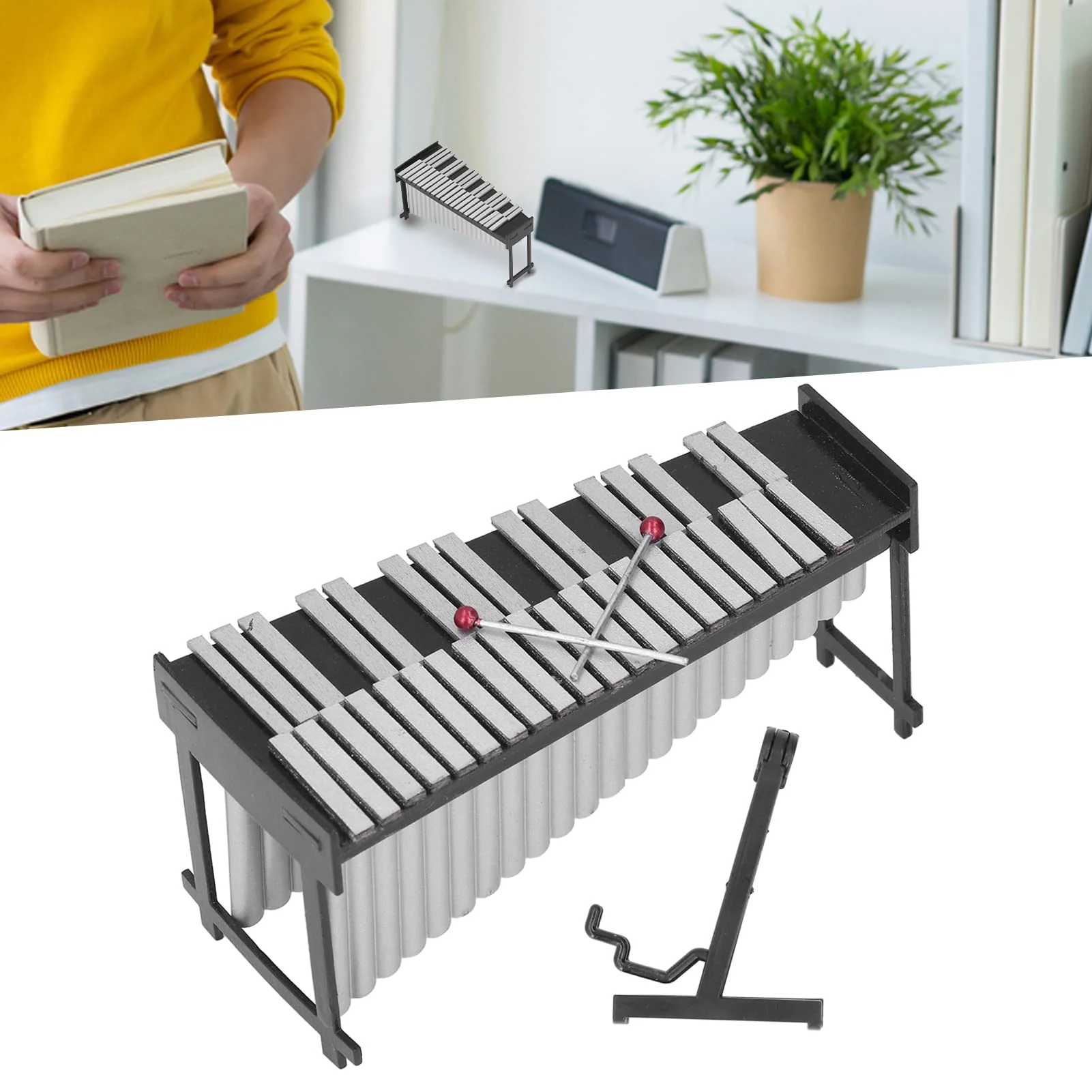 Socobeta Mini Marimba, Tiny Marimba Cute Style Exquisite Handcraft for Kids for Music Lovers for Table Decoration - Image 5