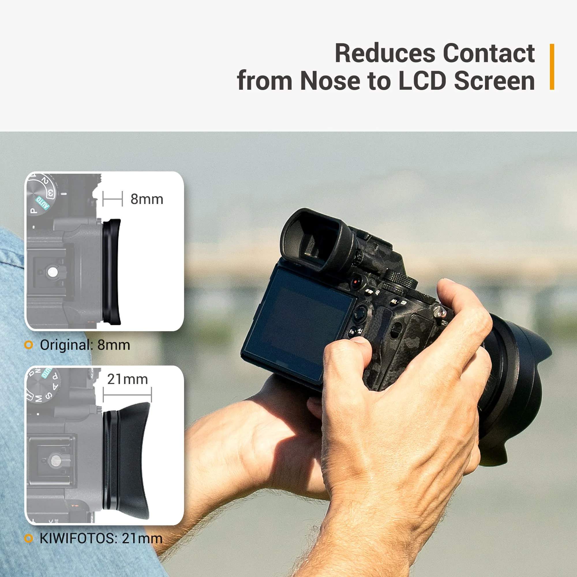 Soft Silicon Camera Viewfinder Eyecup Eyepiece Eyeshade for Sony A7RIV A7RIII A7III A7SII A7RII A7II A7S A7R A7 A9II A9 A58 A99II Eye Cup Protector Replaces Sony FDA-EP18 FDA-EP16 FDA-EP15 for A7RIV III II A7III II A7SII A7S A7R A7 A9 II - Image 2