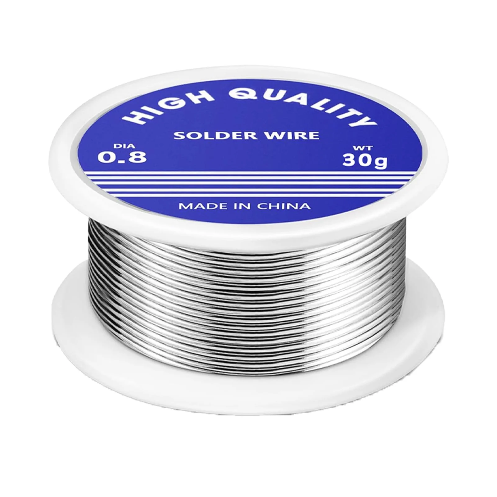 Solder 0.8 mm, 30 g, Solder with Flux, Solder Wire, Solder Wire, Solder Wire, Solder Lead-Free with Rosin Core, for Repair and DIY of Electronic Electric Soldering Components