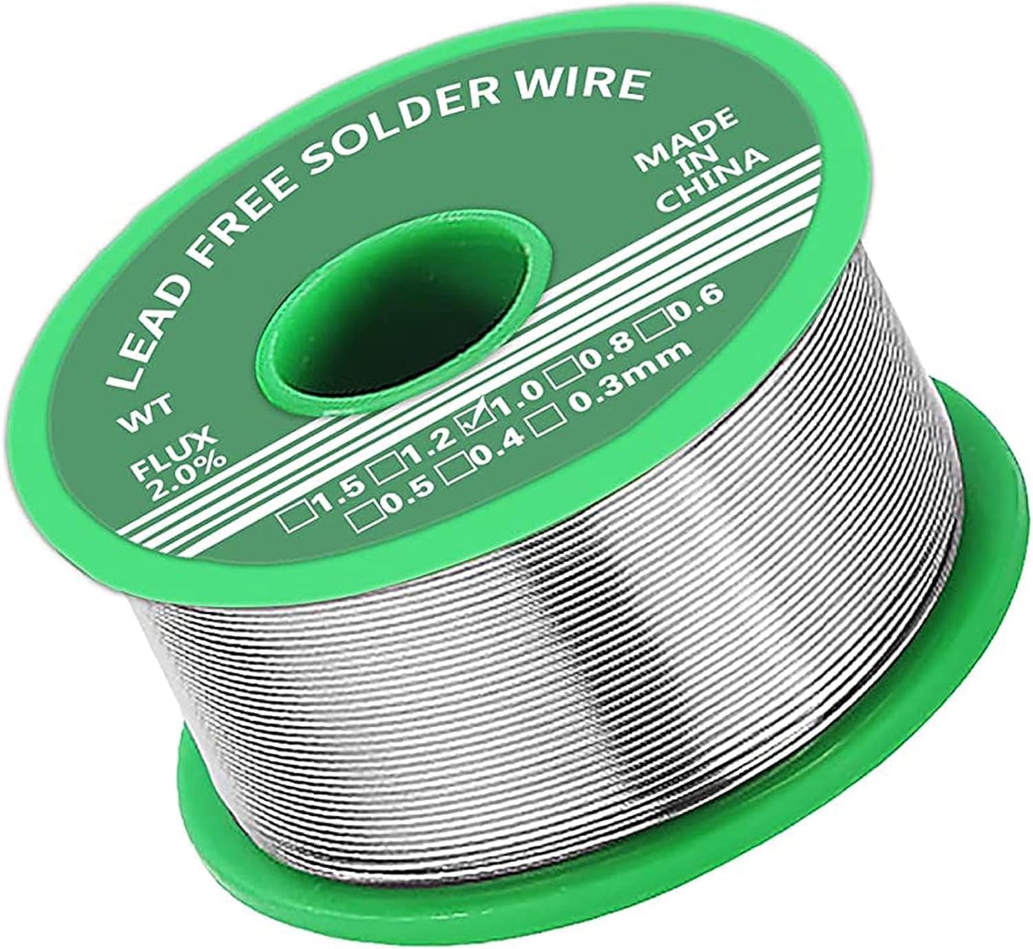Solder 1.0 mm, solder lead free with rosin core, 20 g for the repair and DIY of electronic electric soldering components Solder 1.0 Mm 20 G