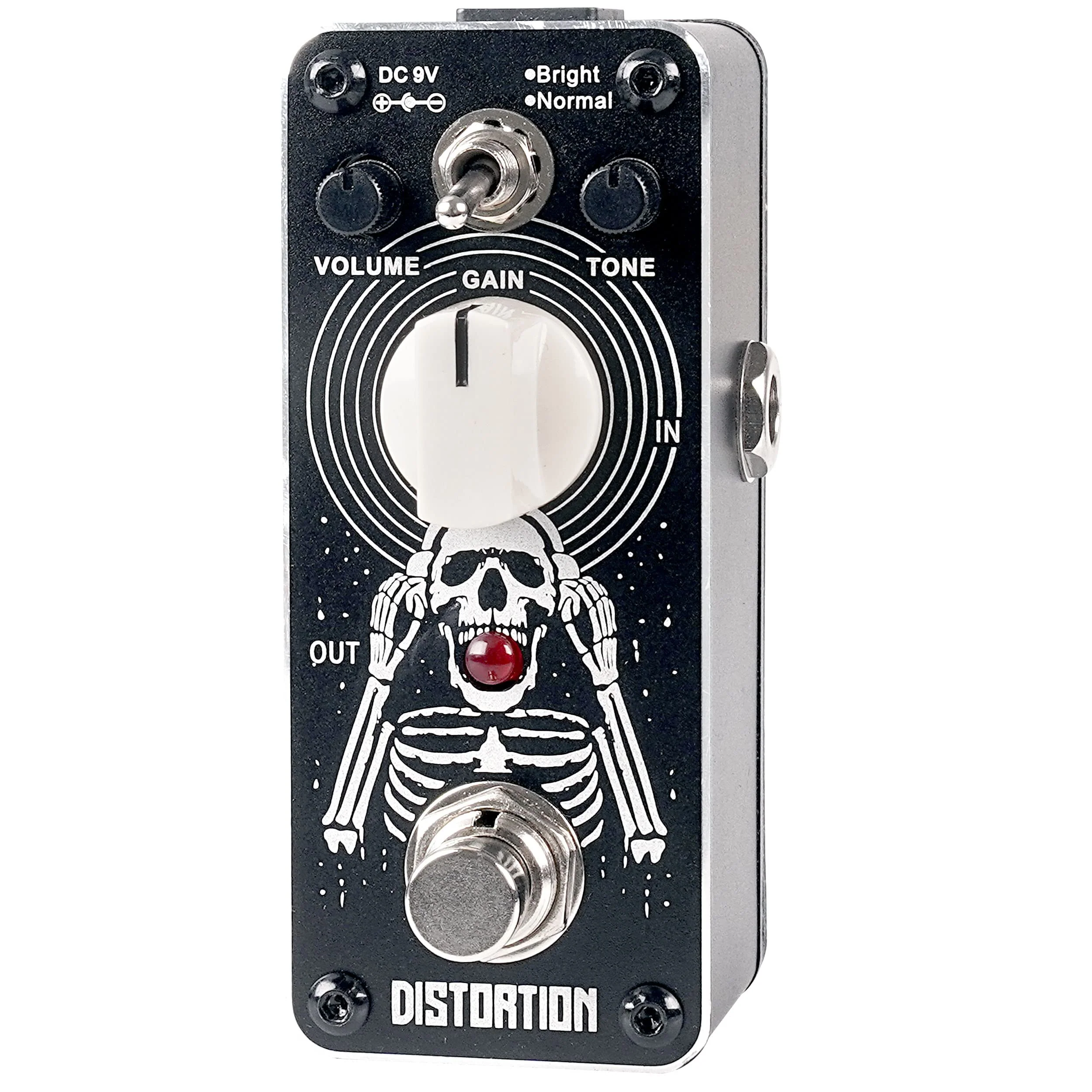 Sondery Distortion Pedal with 2 Effects of Bright and Normal, 70-80’s Classical British Stack Sound, Mini Effect Pedal for Electric Guitars True Bypass, Art Design Series