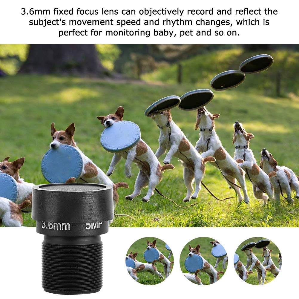 Sonew 3.6mm Surveillance Security Camera CCTV Lens 90 Degree Wide Angle 5MP High Definition Camera Lens Security Replacement Accessories - Image 2