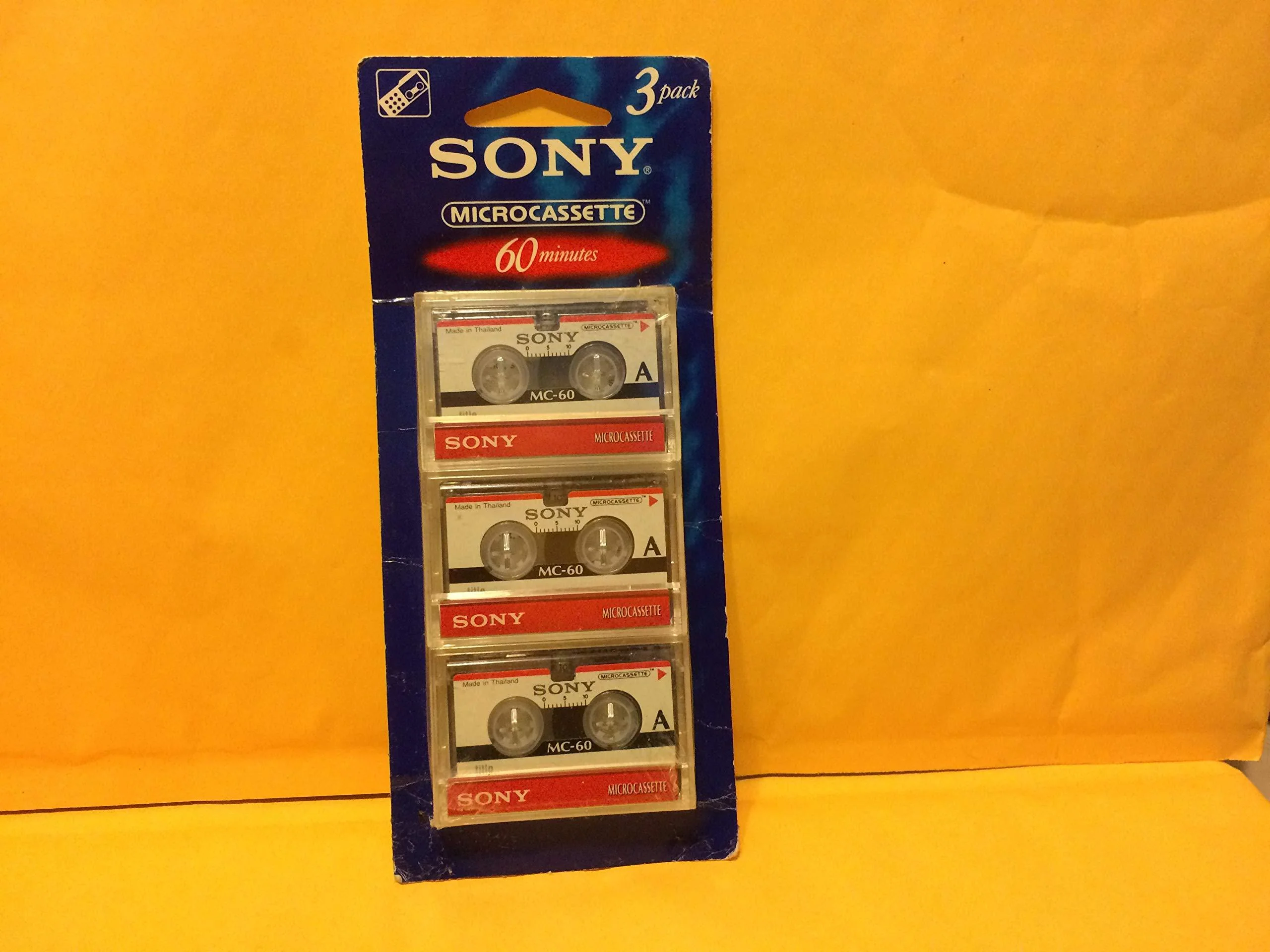 Sony 3MC-60B Microcassette - 3 Pack Original Version
