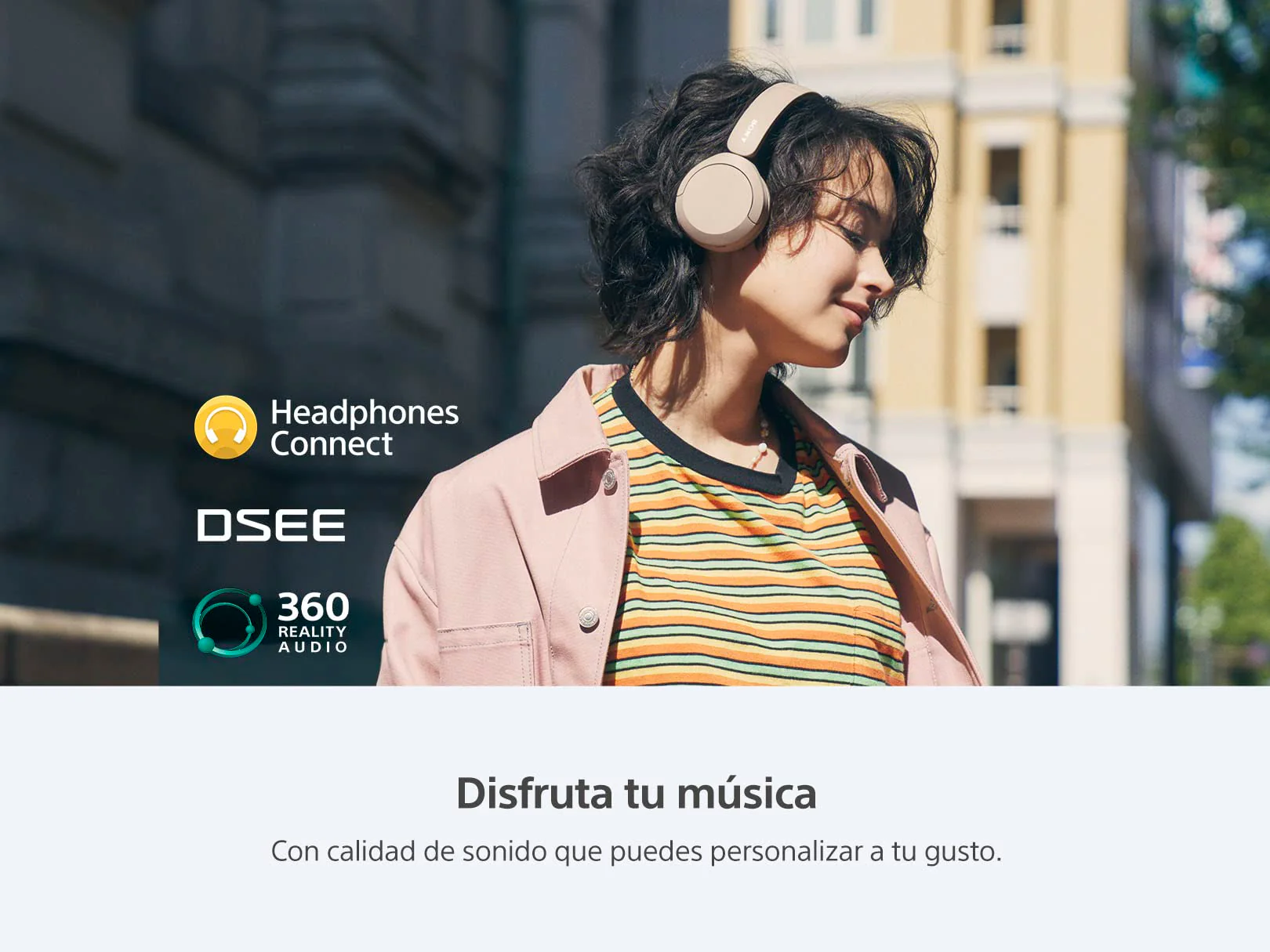 Sony WH-CH520 Best Wireless Bluetooth On-Ear Headphones with Microphone for Calls and Voice Control, Up to 50 Hours Battery Life with Quick Charge Function, Includes USB-C Charging Cable - Black - Image 2