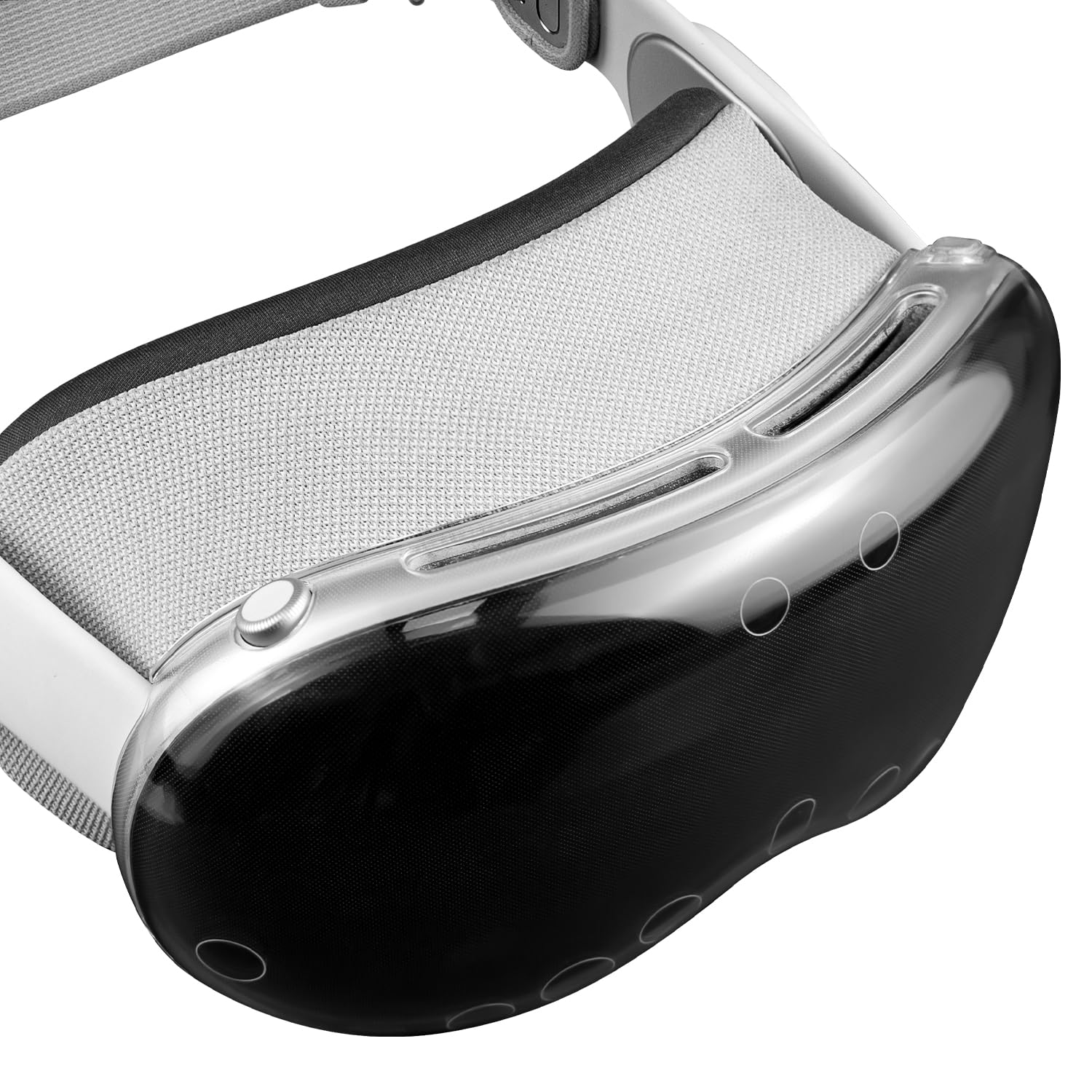 SOULWIT Upgraded TPU Protective Case Cover for Apple Vision Pro - VR Headset Screen Protector, Durable & Slim Fit Accessory, without Affecting Tracking Scans (Clear) Clear - Image 7