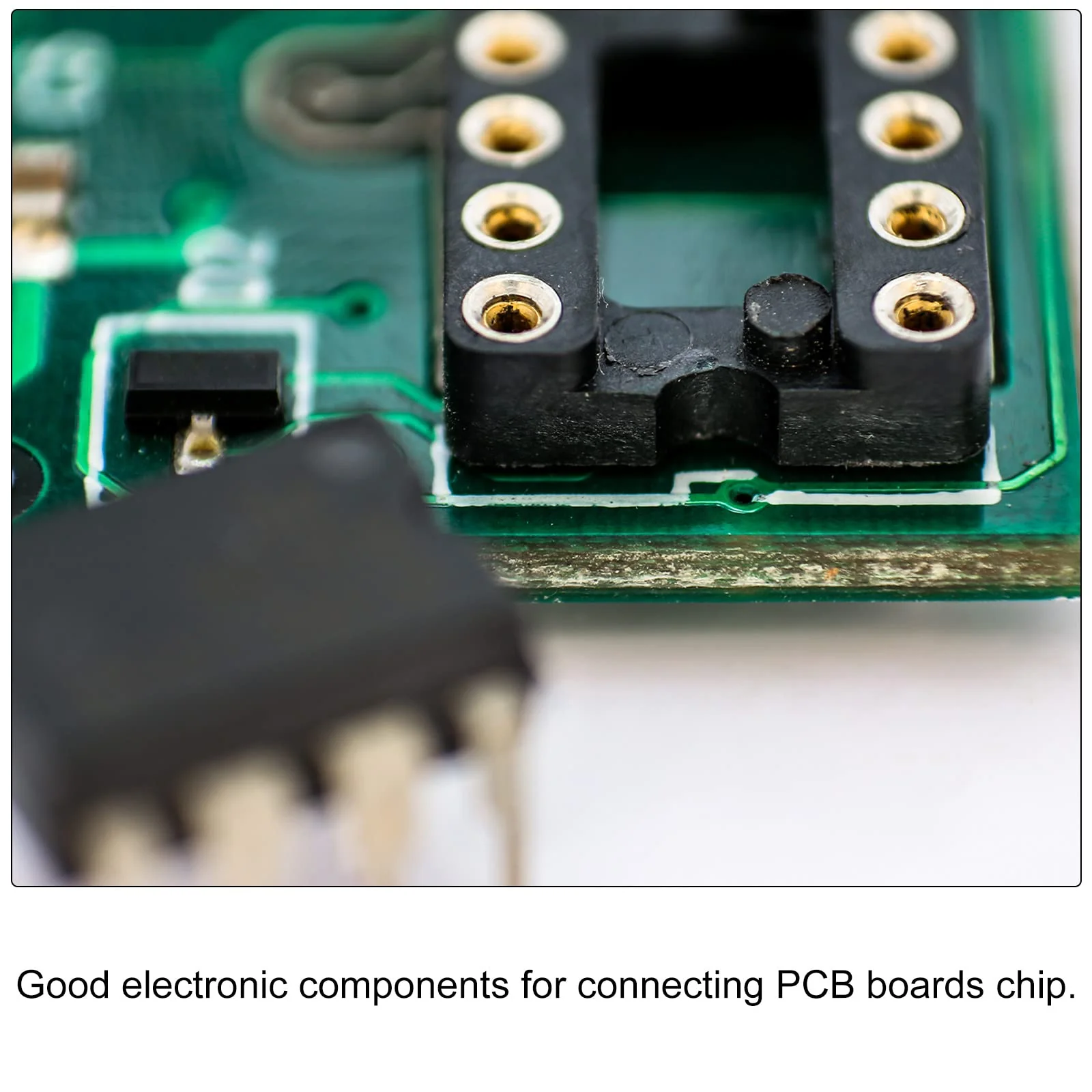 sourcing map DIP IC Chip Socket Adapter Flat Pin 8P 2.54 mm Pitch IC Socket for PCB Board Chip, 6 Pack - Image 6