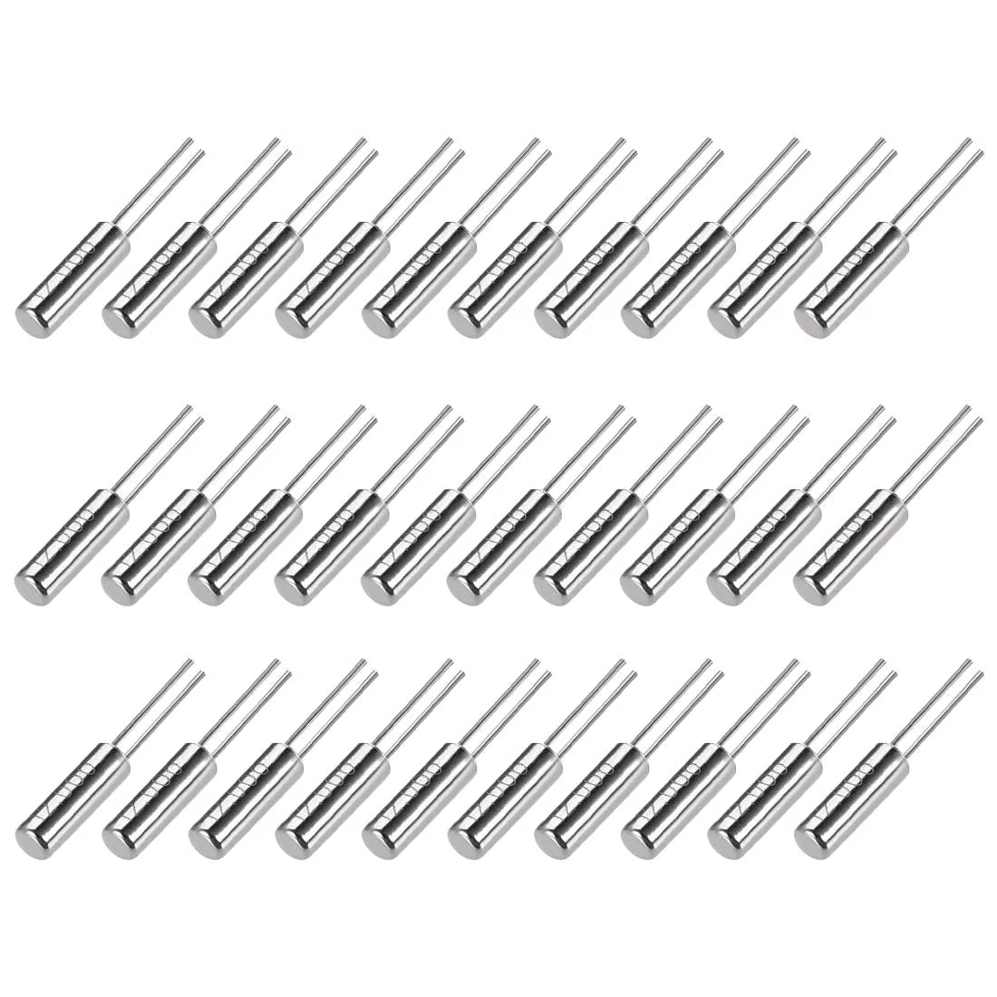 sourcing map Quartz Crystal Oscillators Resonator Kit 12 MHz 2 x 6 mm Pack of 30