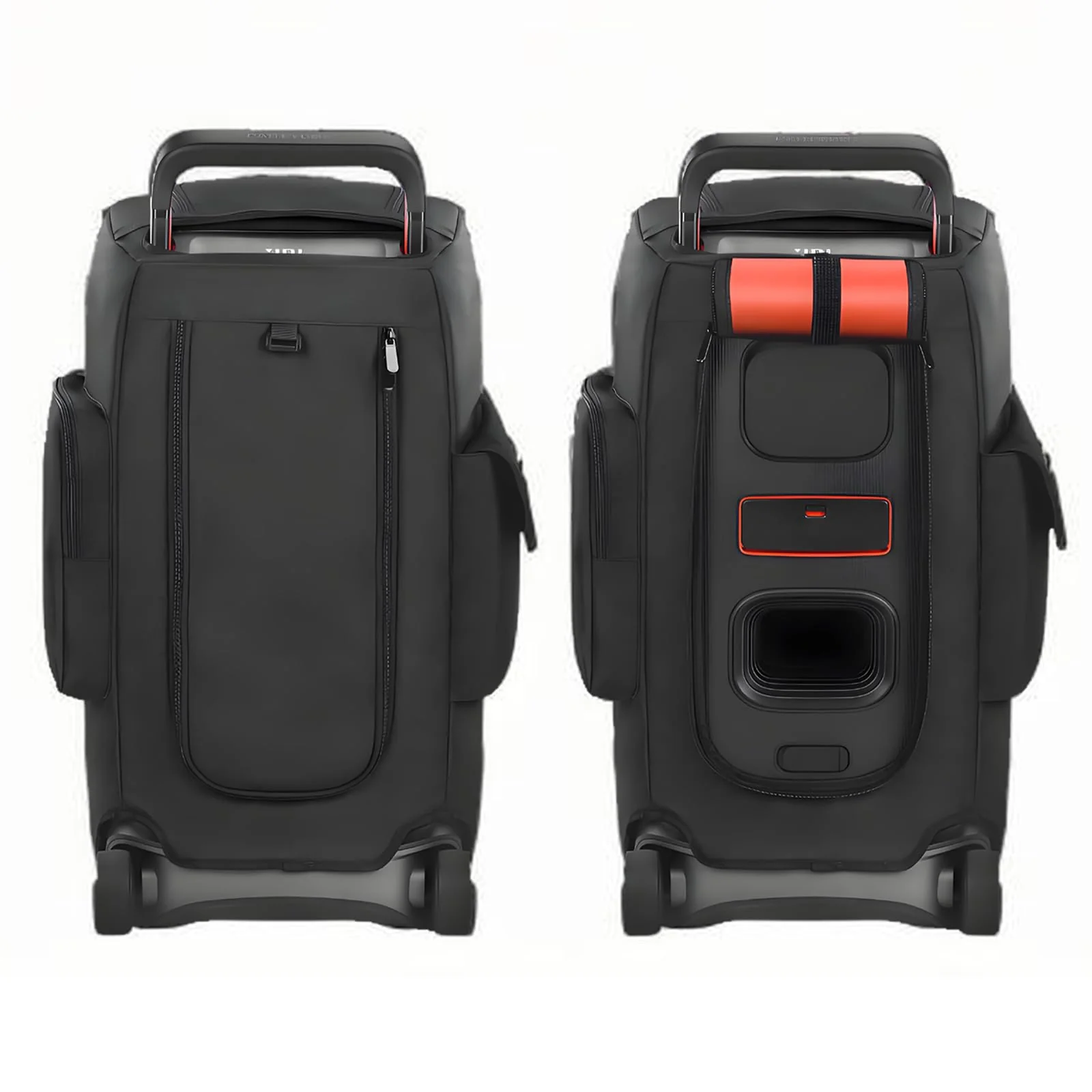 Speaker Case Compatible with JBL PartyBox 520 Portable Speaker, Outdoor Travel Soft Dust Cover Storage Bag with Zipper Window Pockets for Charger, Microphones, Headphones and Accessories - Image 4