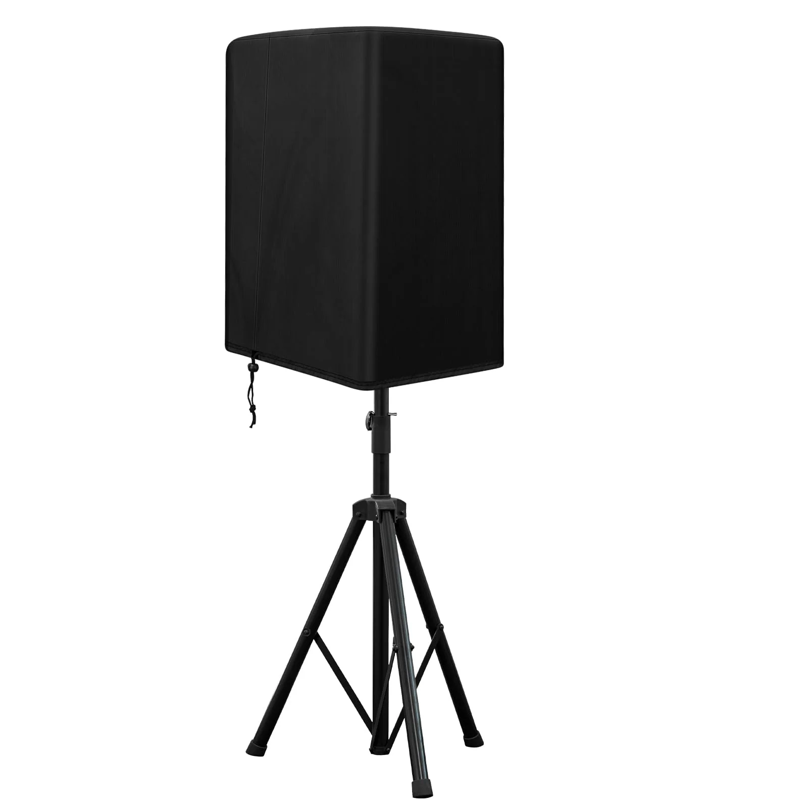 Speaker Cover for 15 Inch PA/DJ Powered Speaker Mounted on Stand, Outdoor Speaker Covers UV Protection Water Resistant Dustproof 600D Oxford Cloth(Black)