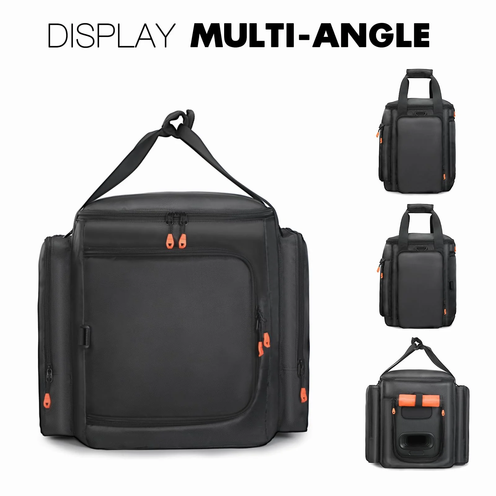 Speaker Travel Tote Bag Compatible with JBL Partybox Encore Essential/Essential 2, Carrying Case with Side Pockets for Portable Speaker and Accessories - Image 6