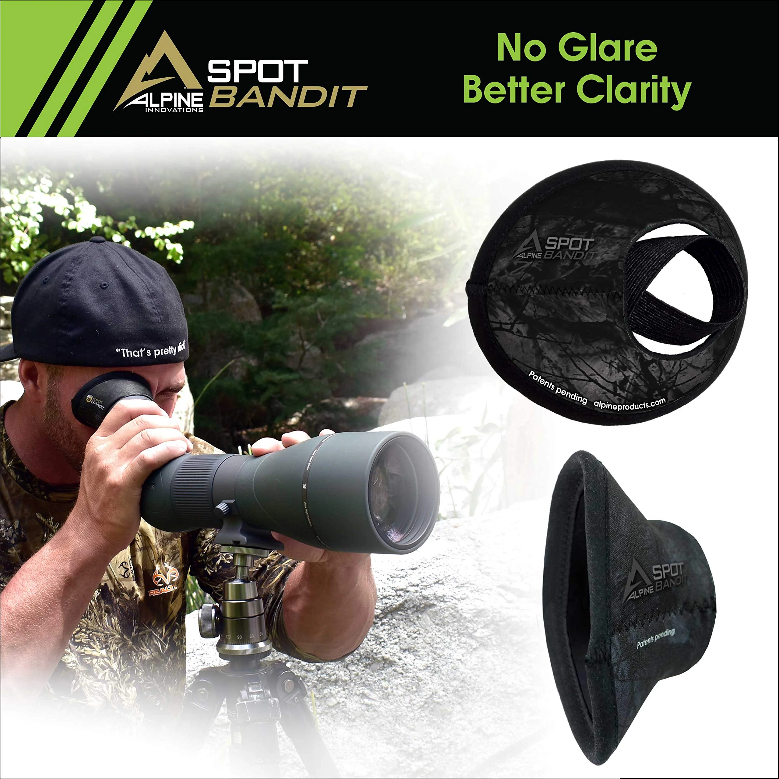 SpotSlicker Bandit - Water-Resistant Spotting Scope Eyeshield to Block Stealth Shadow - Image 2