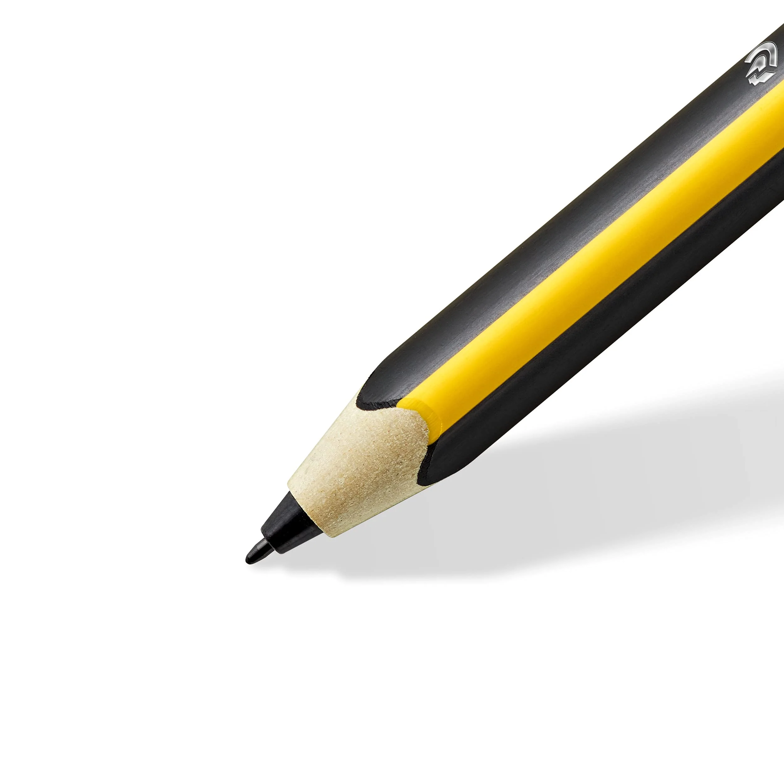 STAEDTLER Noris jumbo 180J 22. EMR Stylus with soft eraser. For writing, drawing and erasing on EMR displays, yellow-black (check compatibility) - Image 3