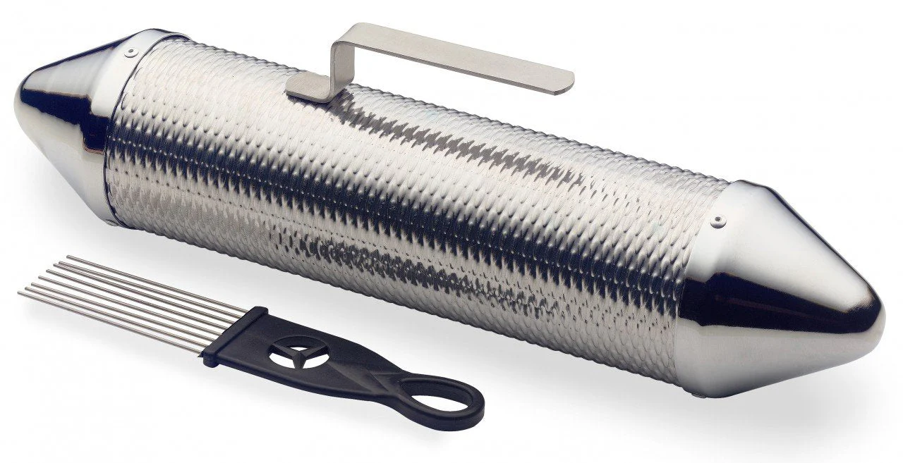 Stagg GUSM-15 15-Inch Metal Guiro Shaker with Scraper