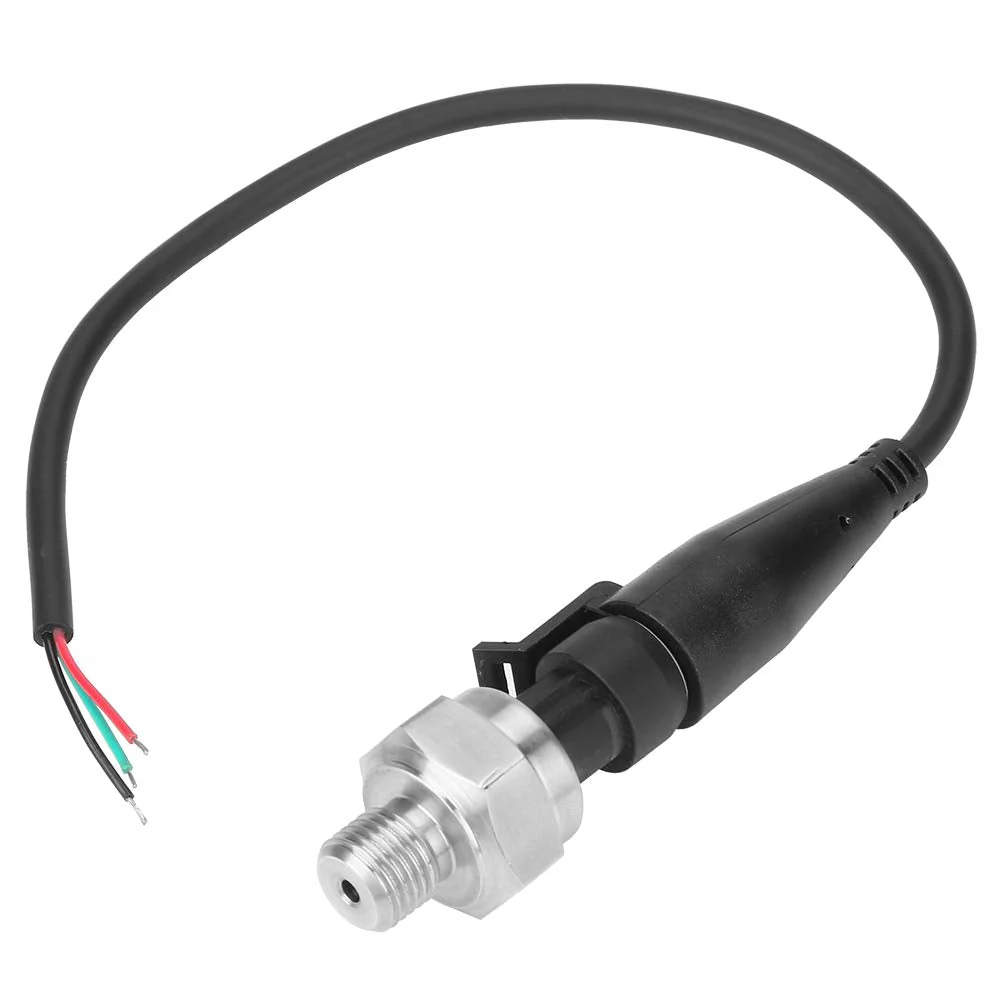 Stainless Steel Pressure Sensor, G1/4 Inch 5V Output 0.5-4.5V/0-5V Pressure Transmitter, Sensor Input for Oil, Fuel, Gas, Air, Water (0-300 PSI) 0--300PSI