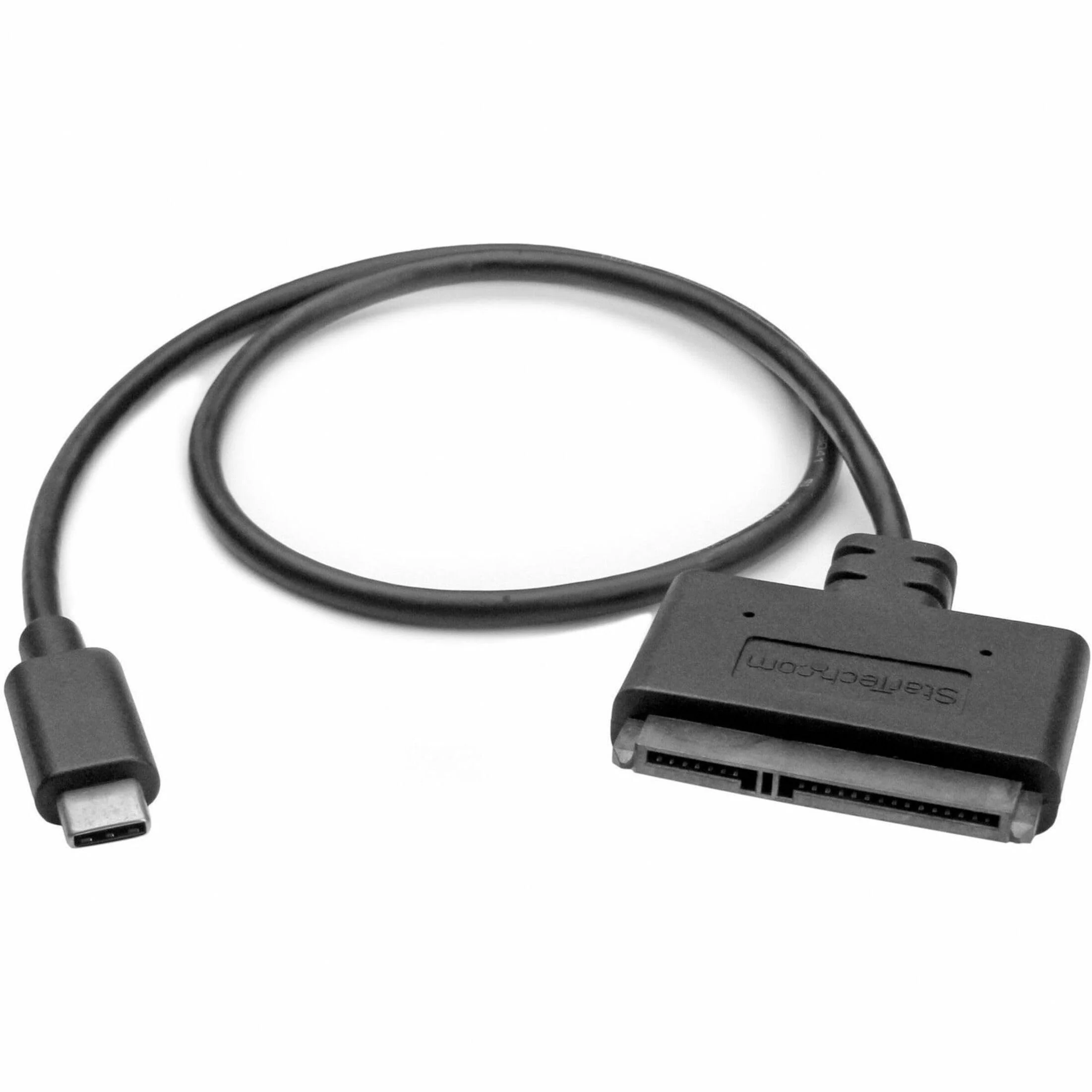 StarTech.com USB C to SATA Adapter - External Hard Drive Connector for 2.5'' SATA Drives - SATA SSD / HDD to USB C Cable (USB31CSAT3CB) Black USB C | 2.5"