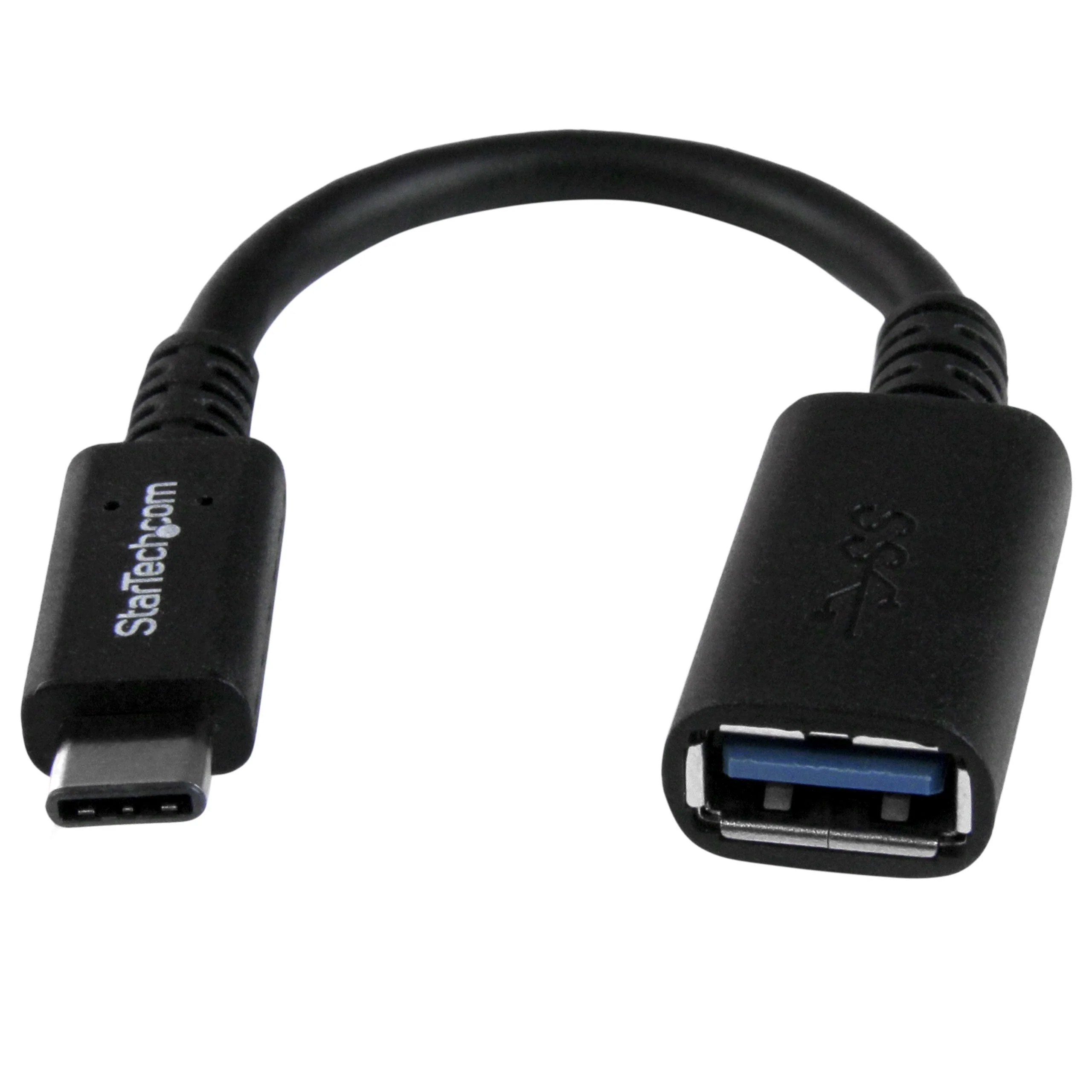 StarTech.com USB-C to USB Adapter - 6in - USB-IF Certified - USB-C to USB-A - USB 3.1 Gen 1 - USB C Adapter - USB Type C (USB31CAADP) USB 3.0 - C to A Adapter (6in)