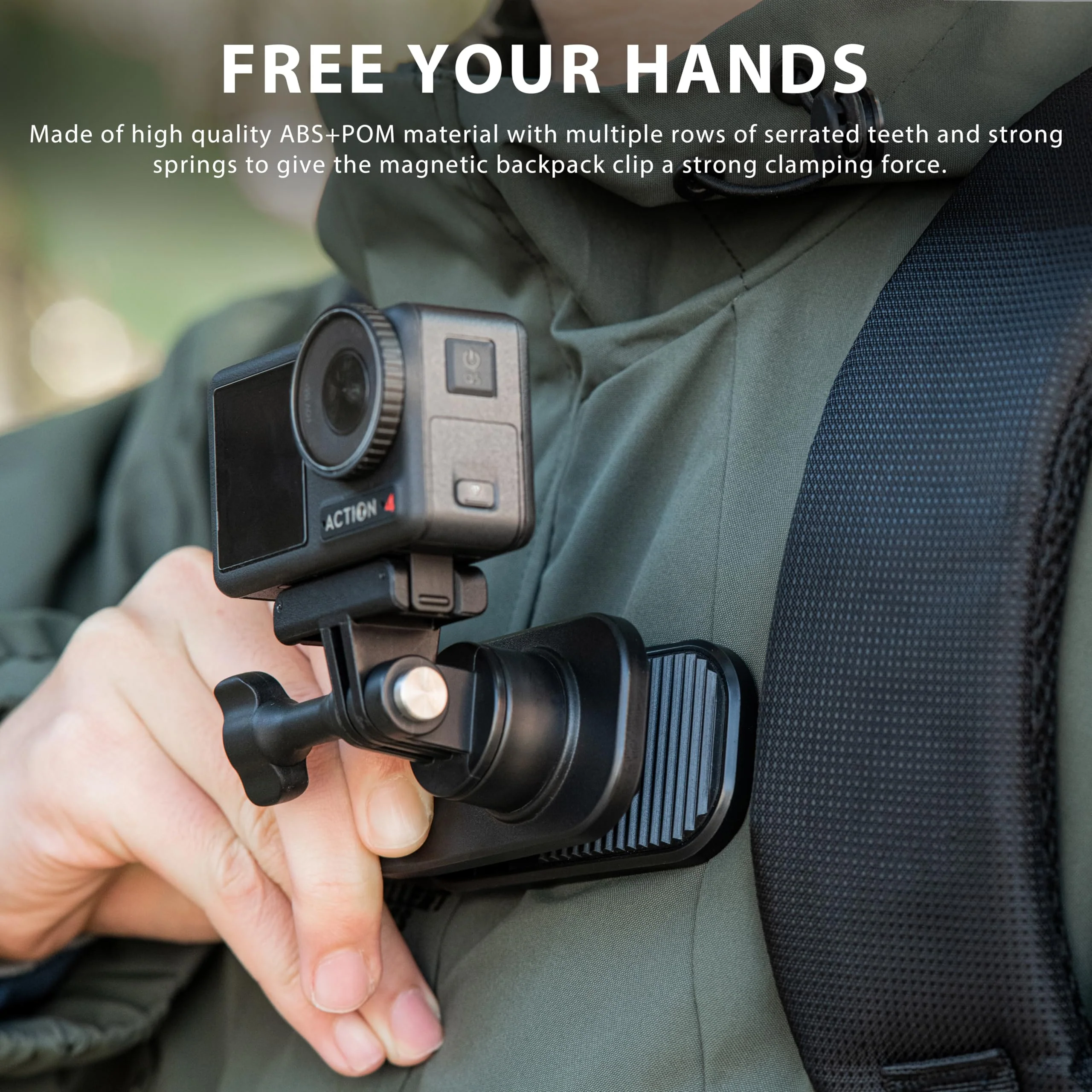 STARTRC OSMO Pocket 3 360° Rotation Backpack Clip Mount Shoulder Strap Accessories for DJI Pocket 3/OSMO Pockt/Action Cameras - Image 4