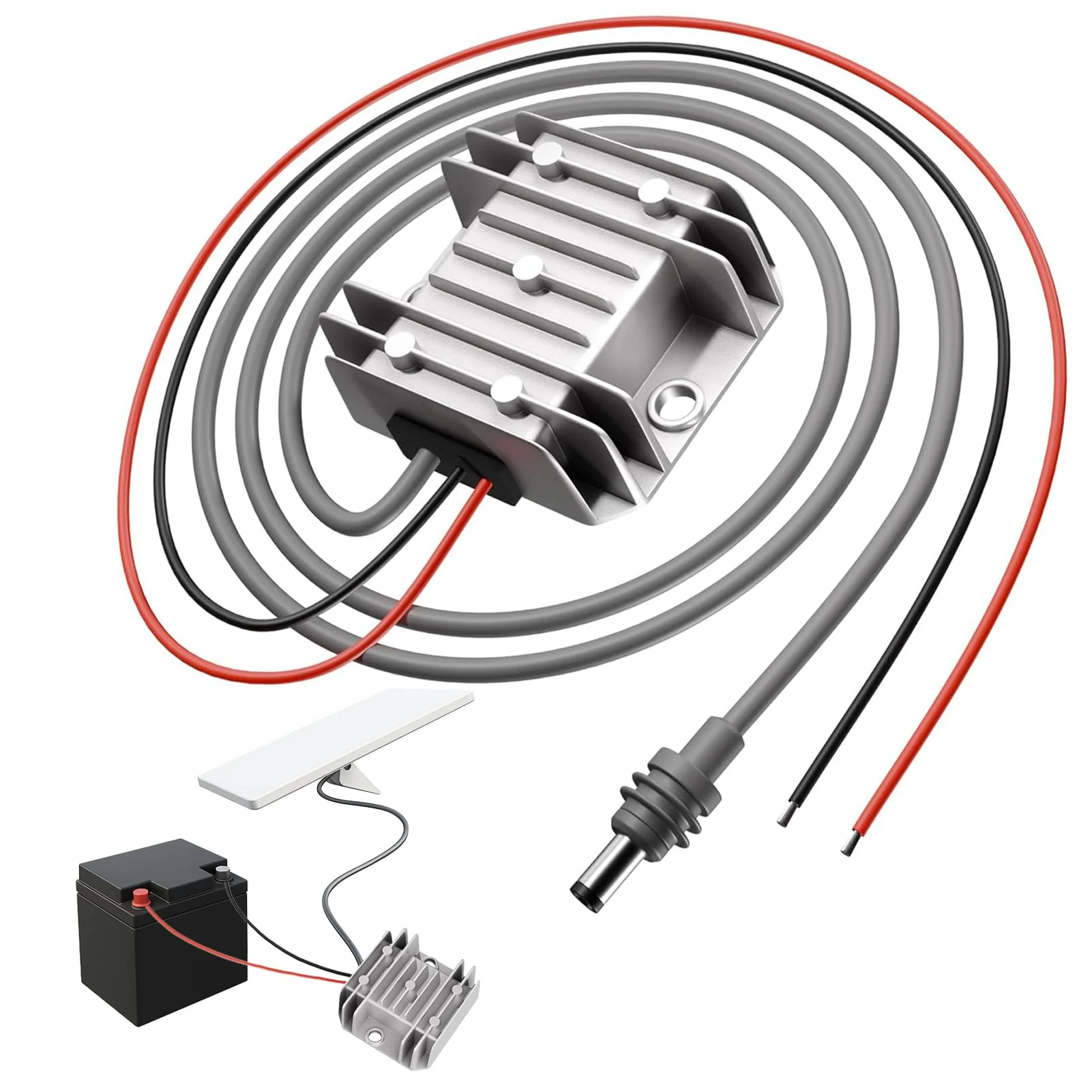 Step Up Power Cable for Starlink Mini, 12V 24V to 30V 3.5A Converter with 3.28FT Cable, 100W IP68 Waterproof DC Boost Adapter for Starlink Mini, Motorhome, Outdoor, and Travel Use