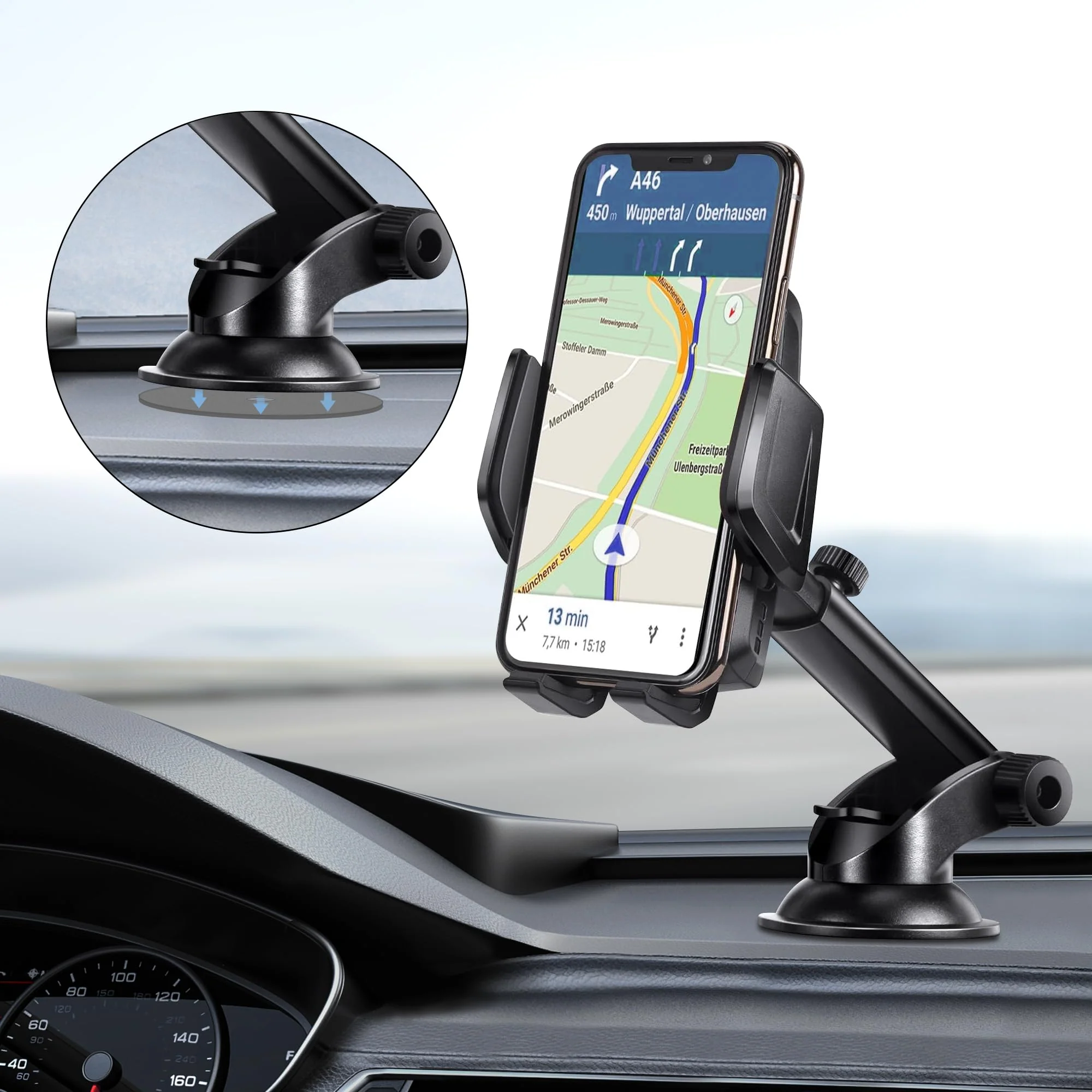 Sticky Adhesive Pad for Radar Detector Mount,Round Clear Double-Sided Tapes(2.2 inches and 2.6 inches) with Center Hole Design,for Radar Detector Mount,Dash Cam Suction Cup,GPS Sucker Holder etc Double-Sided Sticky Adhesive Pad - Image 6