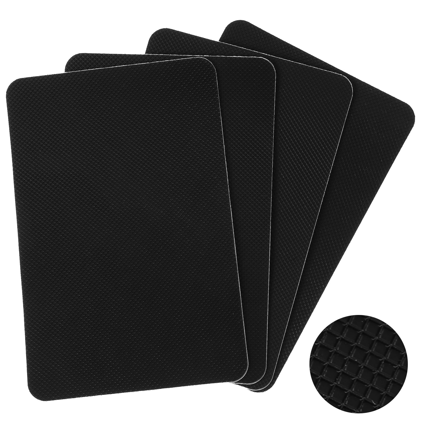 Sticky Anti-Slip mat Non-Slip Rubber Tape Universal Car Dashboard Sticky mat 4pcs Adhesive Waterproof Soundproof Pad Cuttable Heat Resistant Sheet for Safer Handle & Surface for DIY Floor Cushioning - Image 8