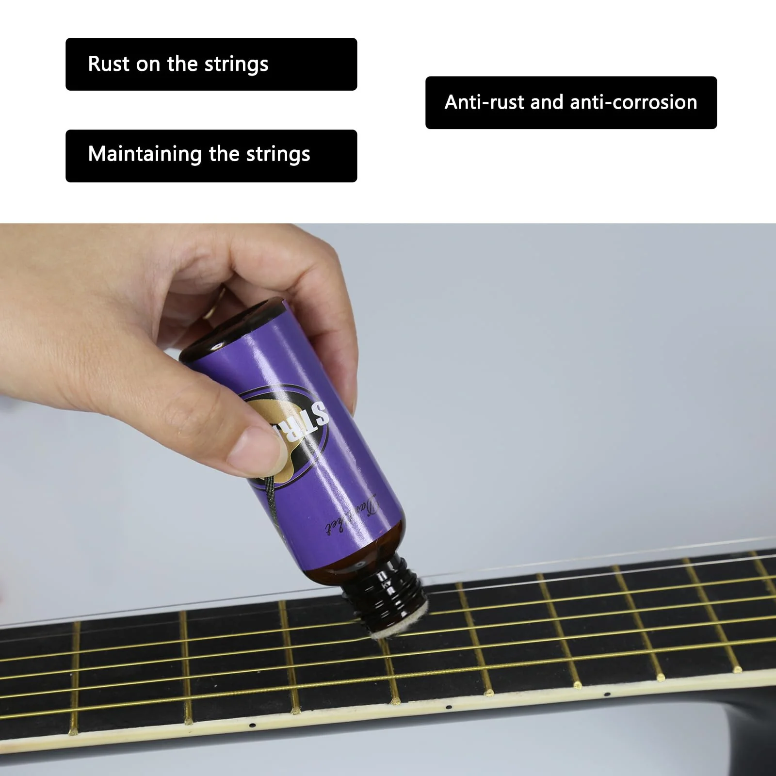 String Oil, Musical Instrument String Oil, Guitar String Care/Cleaning/Polishing Accessories, Lubricant for Guitar, Ukulele - Musical Instrument Accessories - Image 5