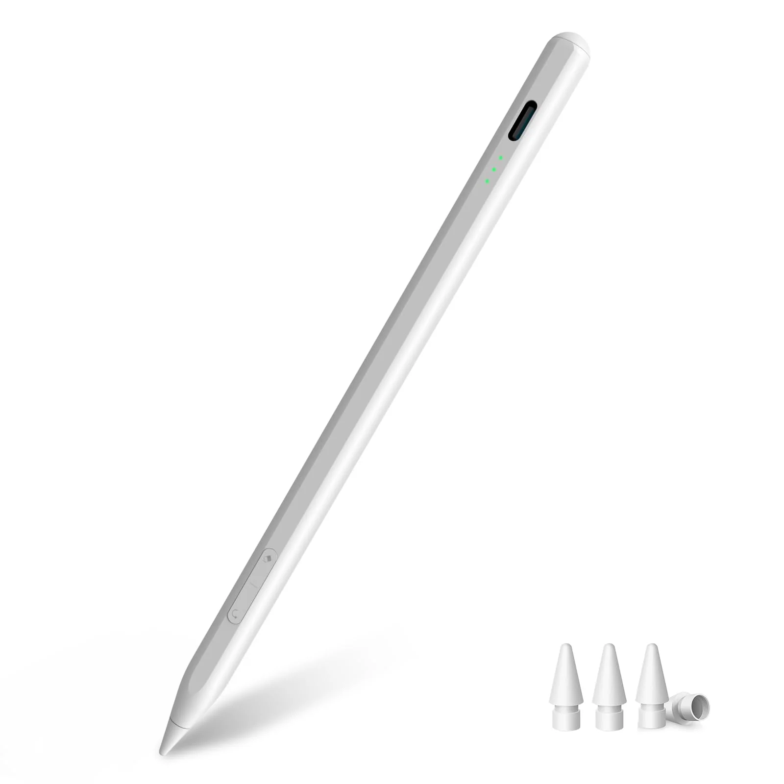Stylus Pen for iPad 9th&10th Generation, 13 Mins Fast Charge, iPad Pencil for Apple iPad(2018-2024) 10/9/8/7/6th Gen, iPad Pro 12.9/11/13-inch M4, iPad Air 3/4/5/M2, iPad Mini 5/6(White) 027A white