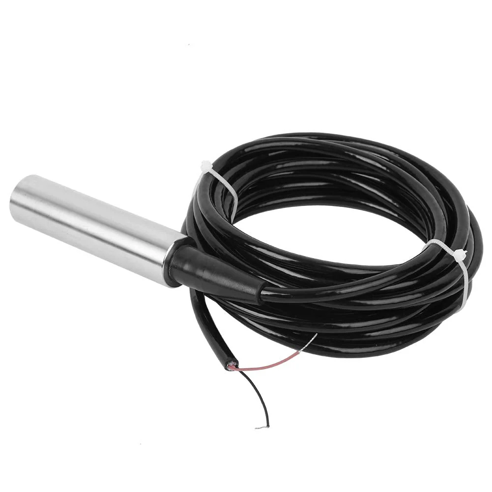 Submersible Level Sensor 4-20ma,4-20ma 2m Pressure,Sensors TL‑136 Liquid Level Transmitter Water Level Sensor Detector 24VDC 4‑20mA Output (Range 0-2 Meters) Range 0-2 meters