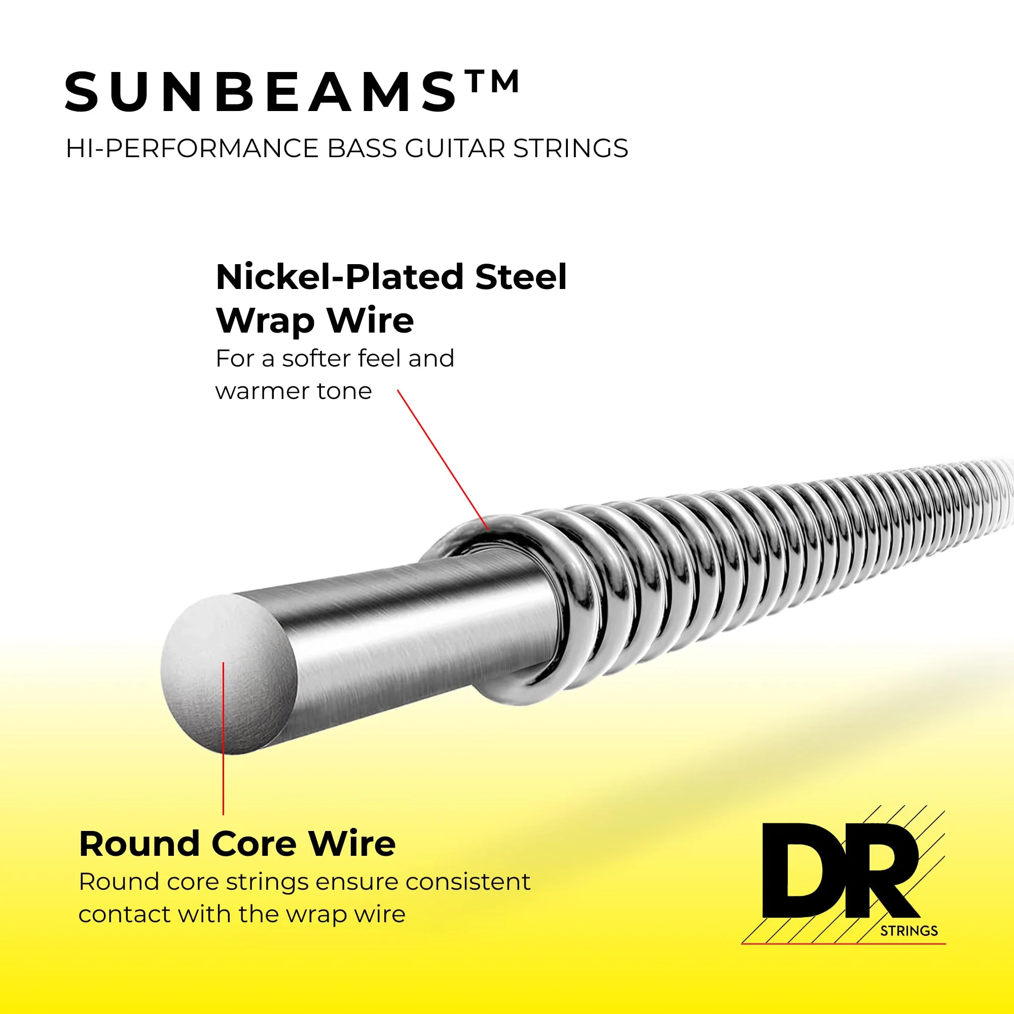 Sunbeam - Nickel Plated Bass Strings: 5-String Medium 45-125 5-String(45-125) - Image 4