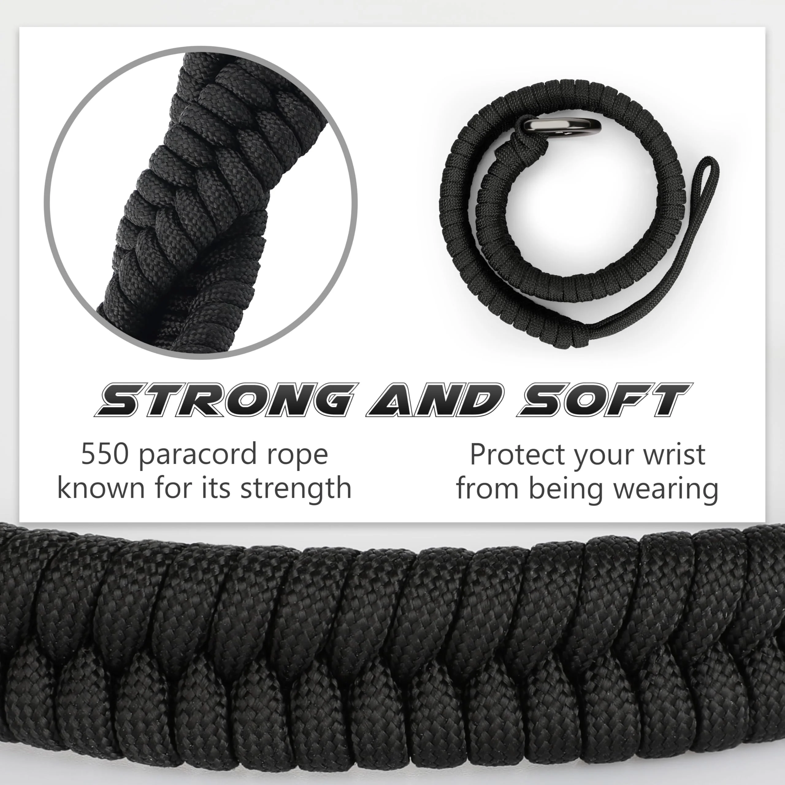 SUNYA Camera Wrist Strap for Photographers Quick Release Camera Hand Strap Compatible for DSLR or Mirrorless Camera Black - Image 6