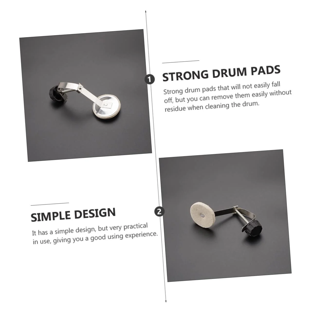 SUPVOX 1 Set Sound Pad Drum Mute Pads Accesories Silent Drum Set Snare Drum Silencer Drum Set Mute Pads Drum Accessory Drum Mute Pad Parts Drum Accessory Parts Drum Pad Muffler Pad Drum - Image 4