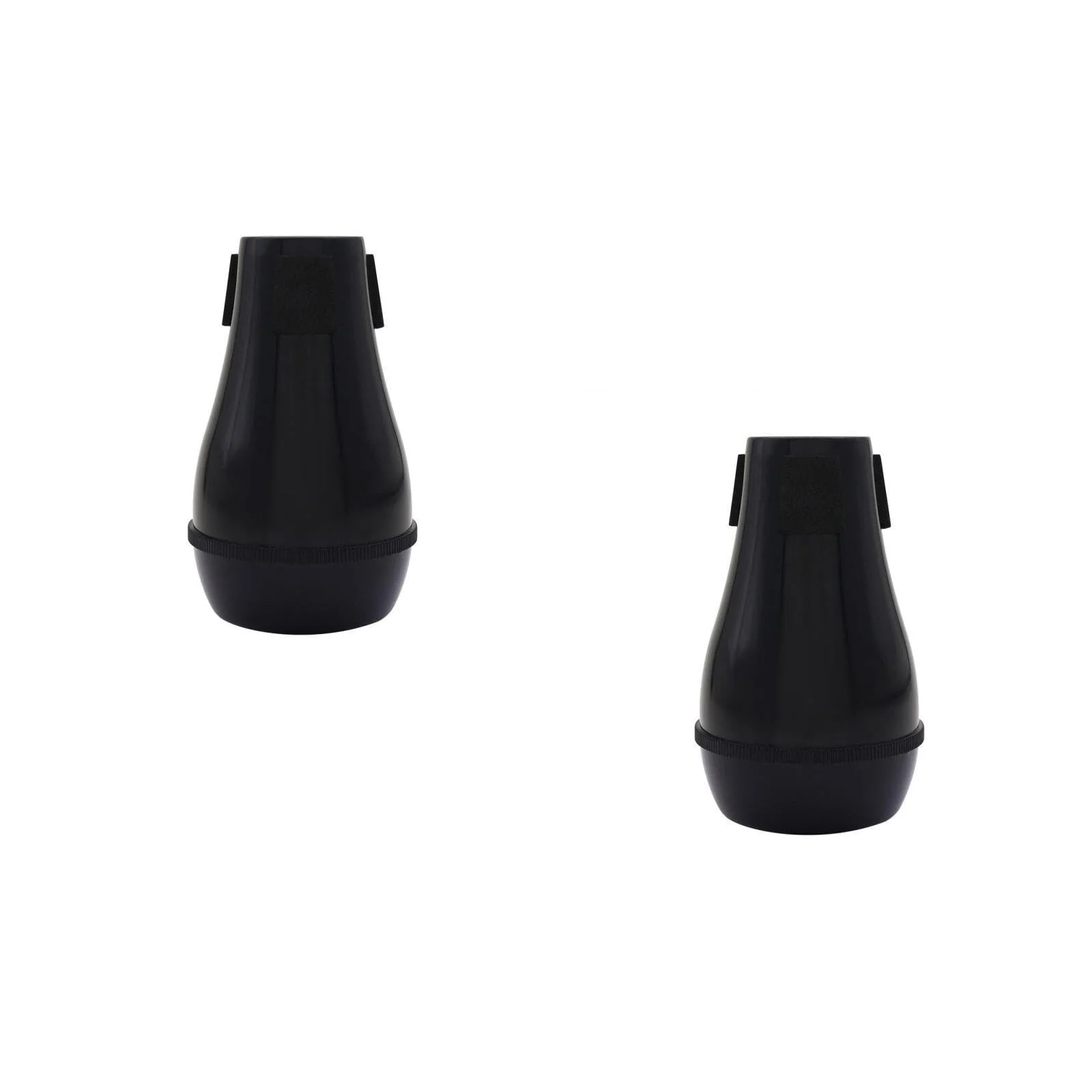 SUPVOX 2pcs Trombone Mute Plastic Tenor Trombone Straight Mute Lightweight for Practice Easy to Install Reusable Accessory for Musicians 13.2X8X4.8CMx2pcs Blackx2pcs