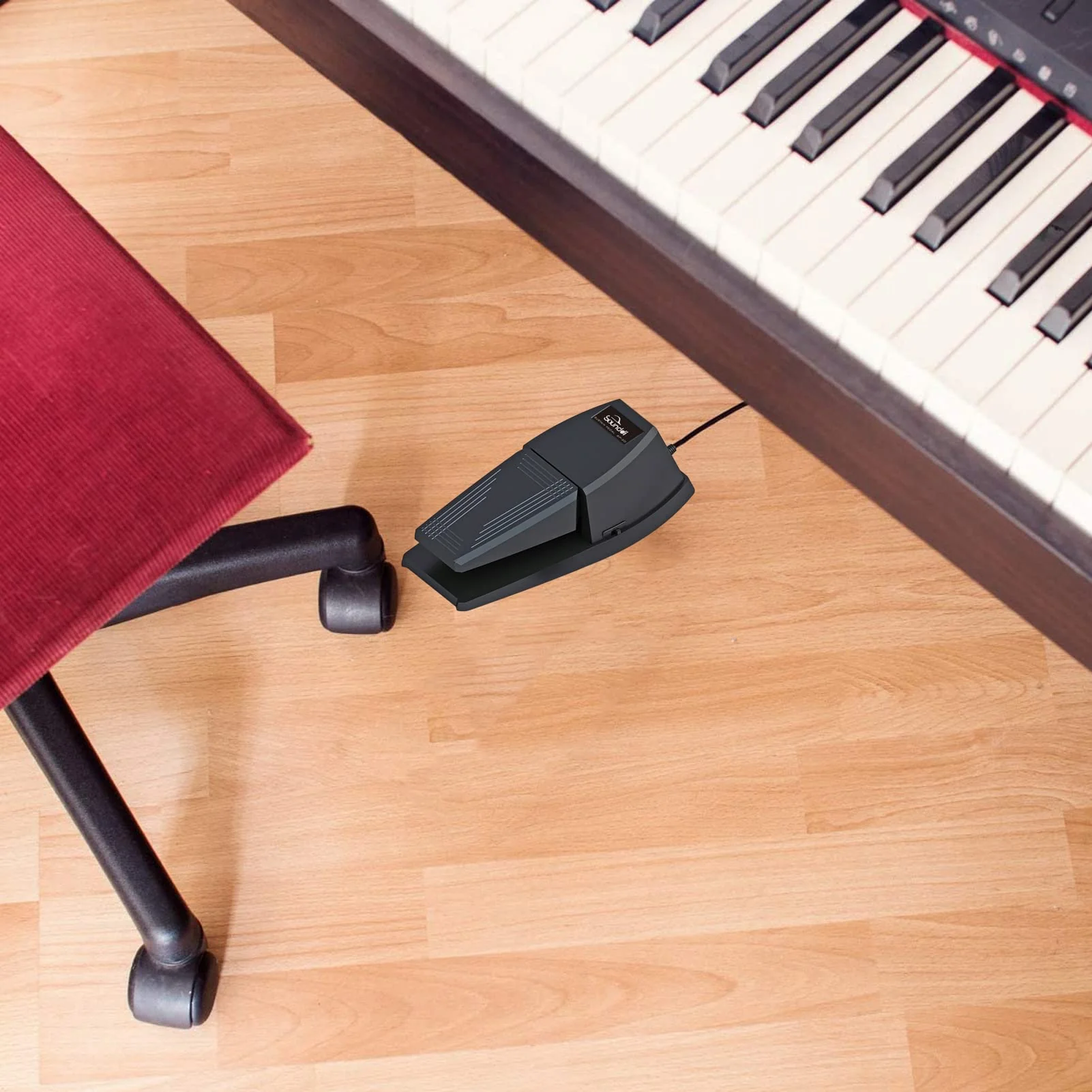 Sustain Pedal,Keyboard Piano Pedal with Polarity Switch for Electronic Keyboards,Digital Pianos, MIDI Keyboards and More - Image 7
