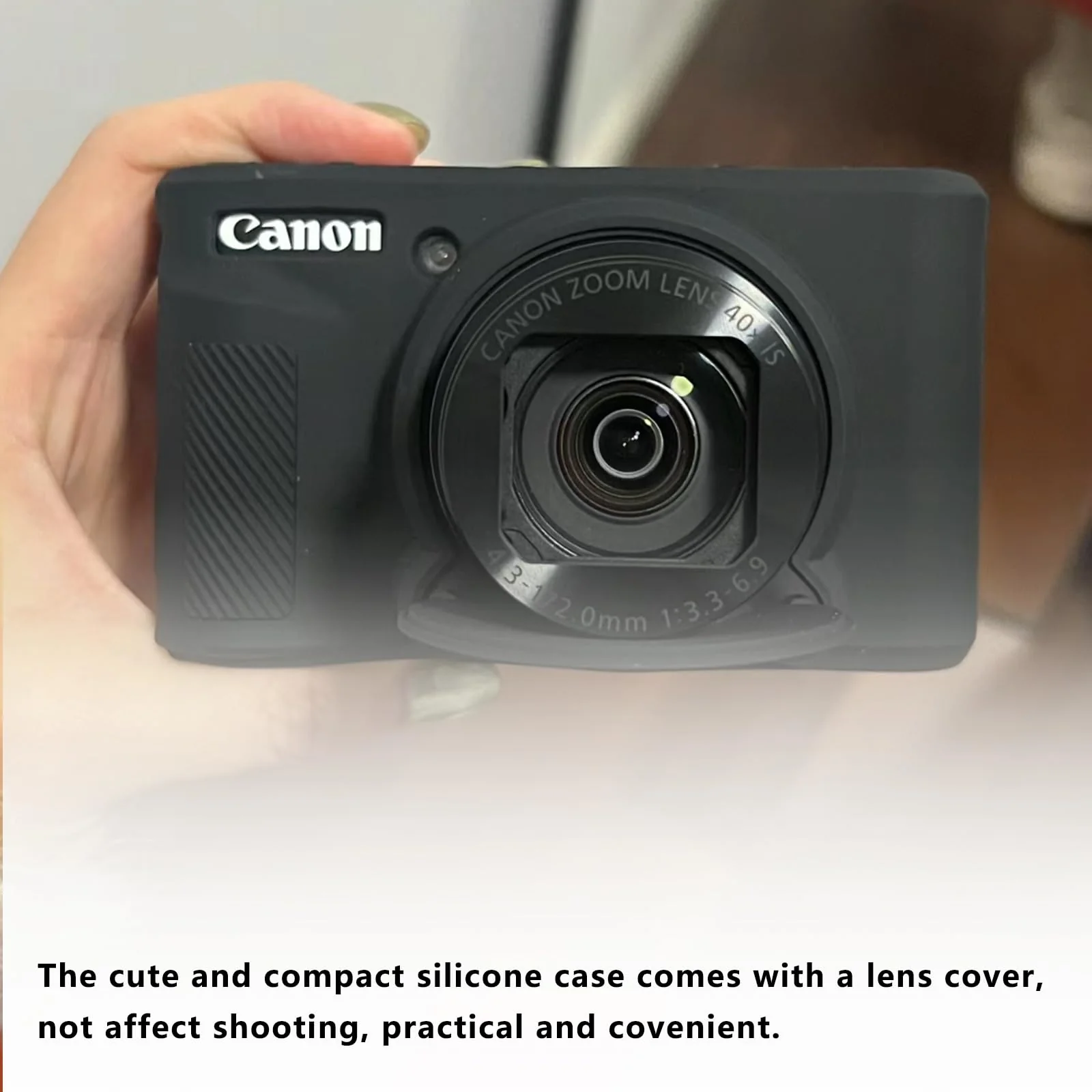 SX730 SX740 Camera Case,Canon powershot sx740 hs case,Anti-Scratch Slim Fit Lightweight Protective Case,Soft Silicone Case for Canon PowerShot SX740/SX730 HS Camera(Black) Pink - Image 3