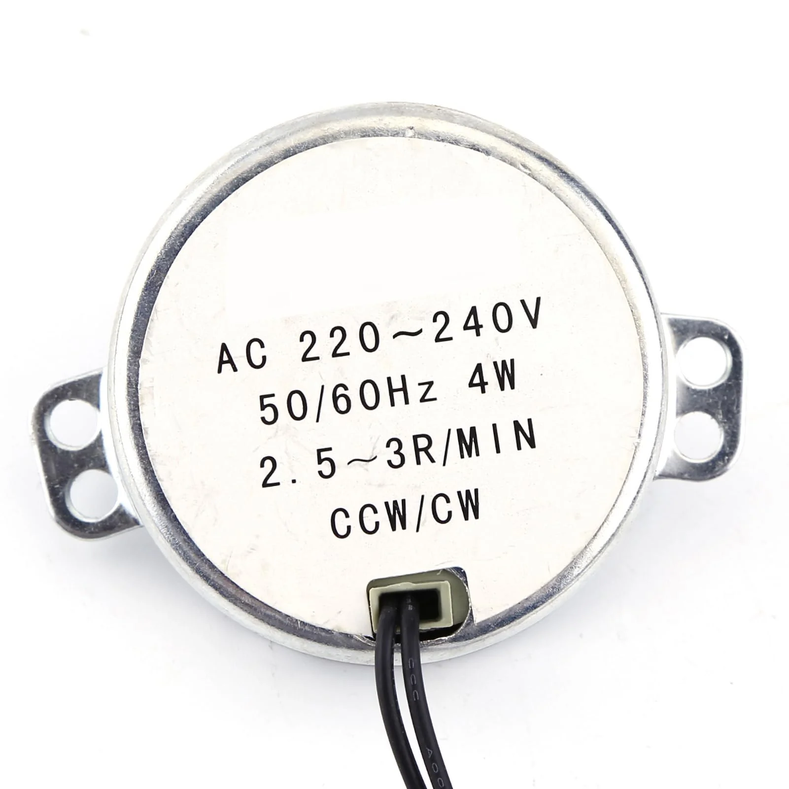 Synchronous Motor 230V Synchronous Motor 230V - 1 Piece 220 240V AC Synchronous Motor Gear Motor 4W CW CCW 1 Piece AC 220-240V EL Motor Coil Does Not Burn When Overload (2.5-3rpm) Pyramid 2,5–3 U/min